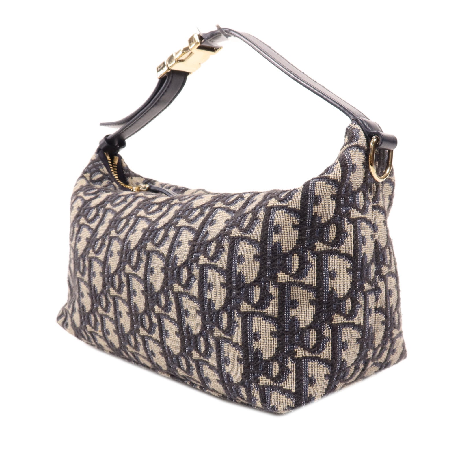 Dior 帆布Travel Nomad Pouch金扣手挽袋