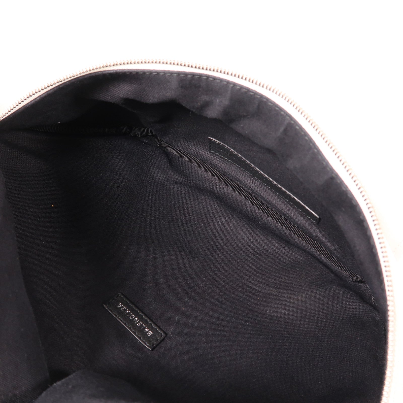 BALENCIAGA 牛皮皮革Waist Bag銀扣腰包白色