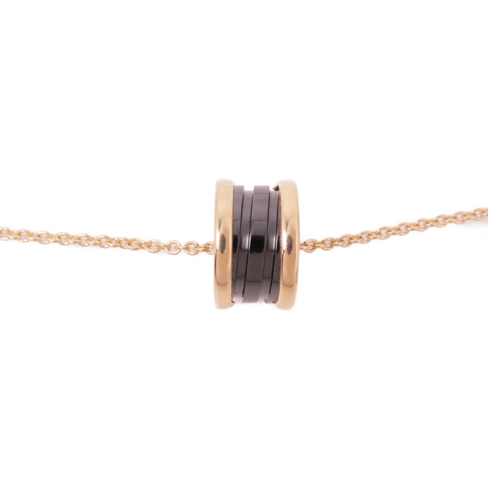 BVLGARI 18K玫瑰金/陶瓷B-Zero1 Necklace項鍊