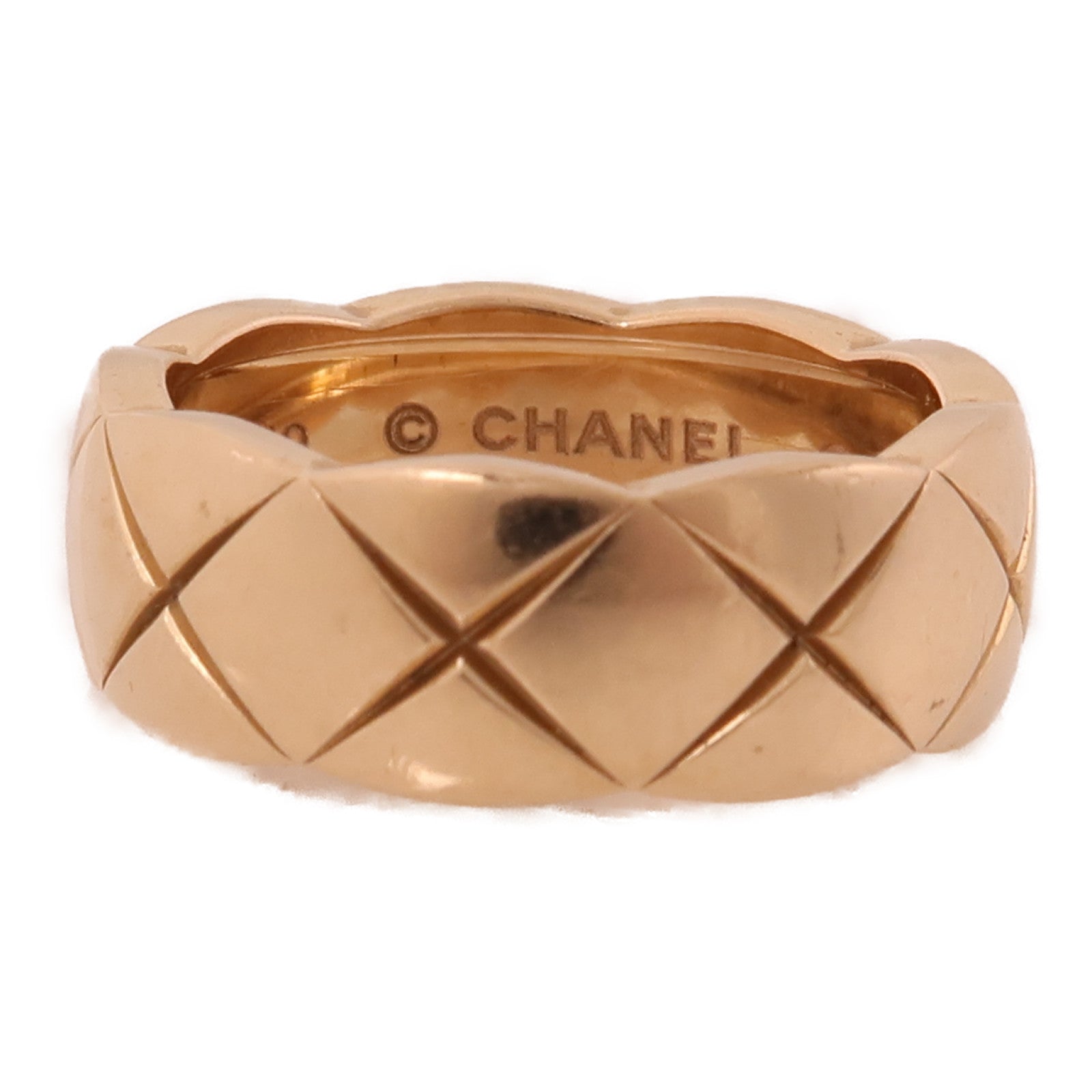 CHANEL 18K玫瑰金Coco Crush Ring戒指Chanel#49/US#5