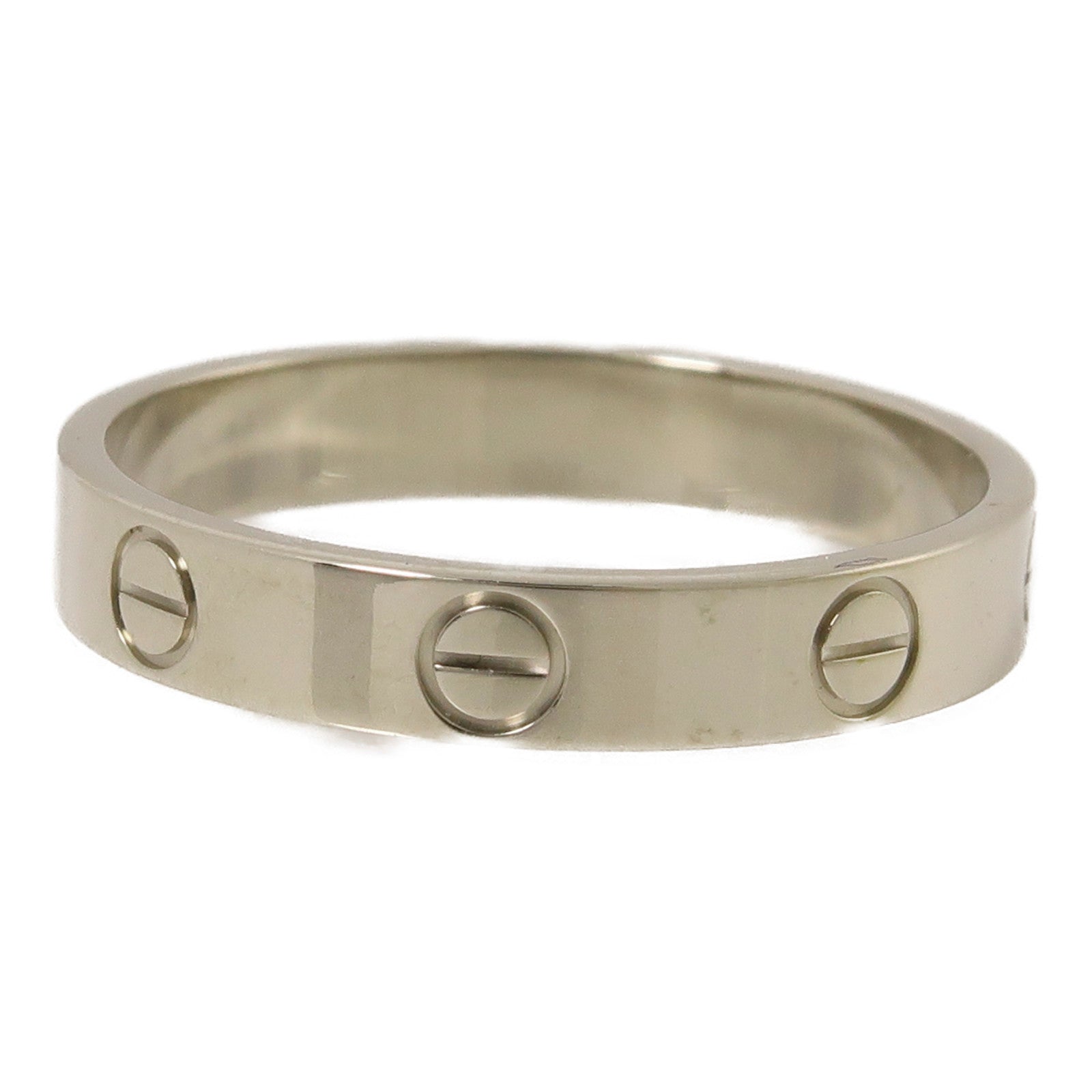 CARTIER 18K白金Love Ring Small Model戒指Cartier#57/US#7.75