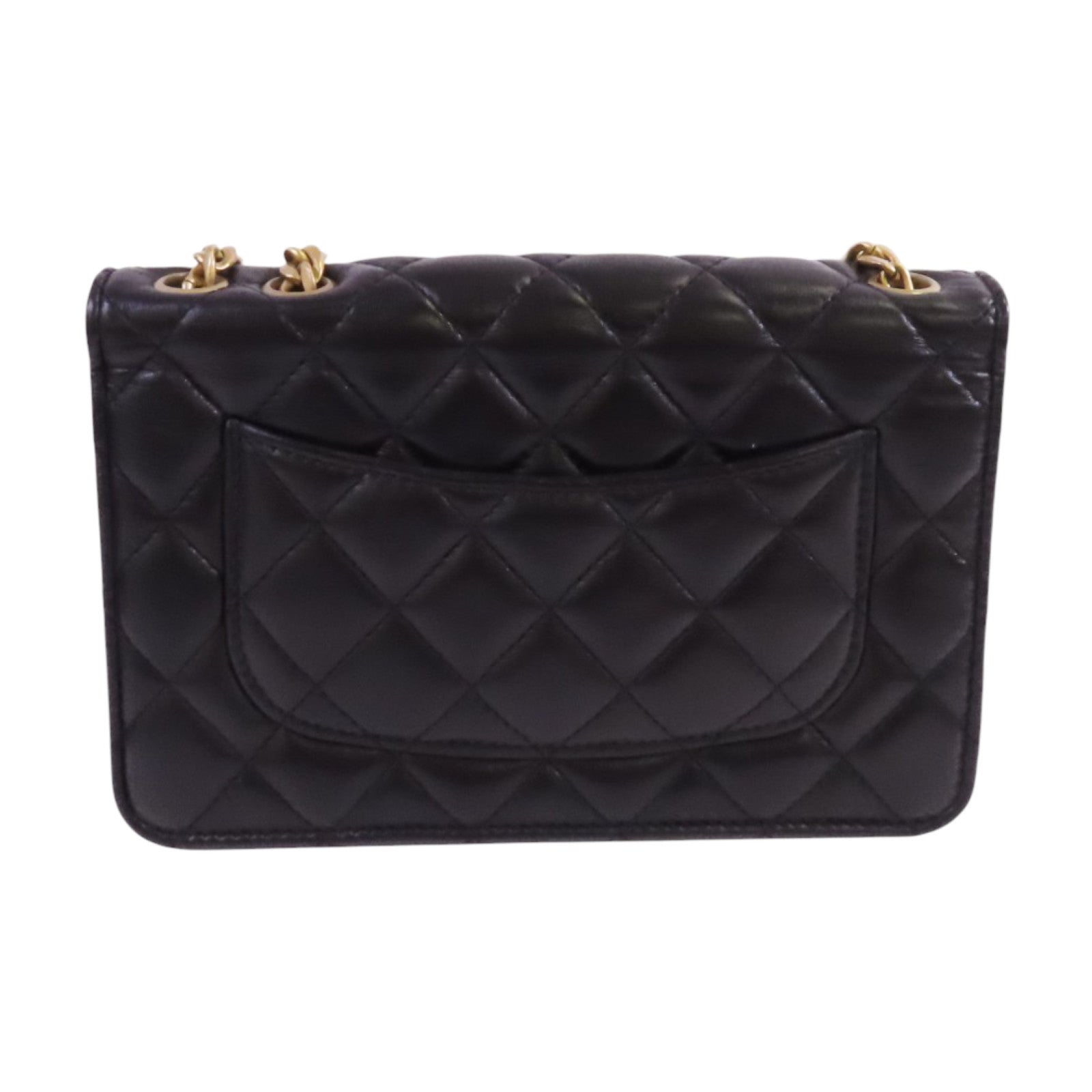 CHANEL 羊皮皮革WOC Gold Ball Adjustable金扣鏈帶錢包肩背袋