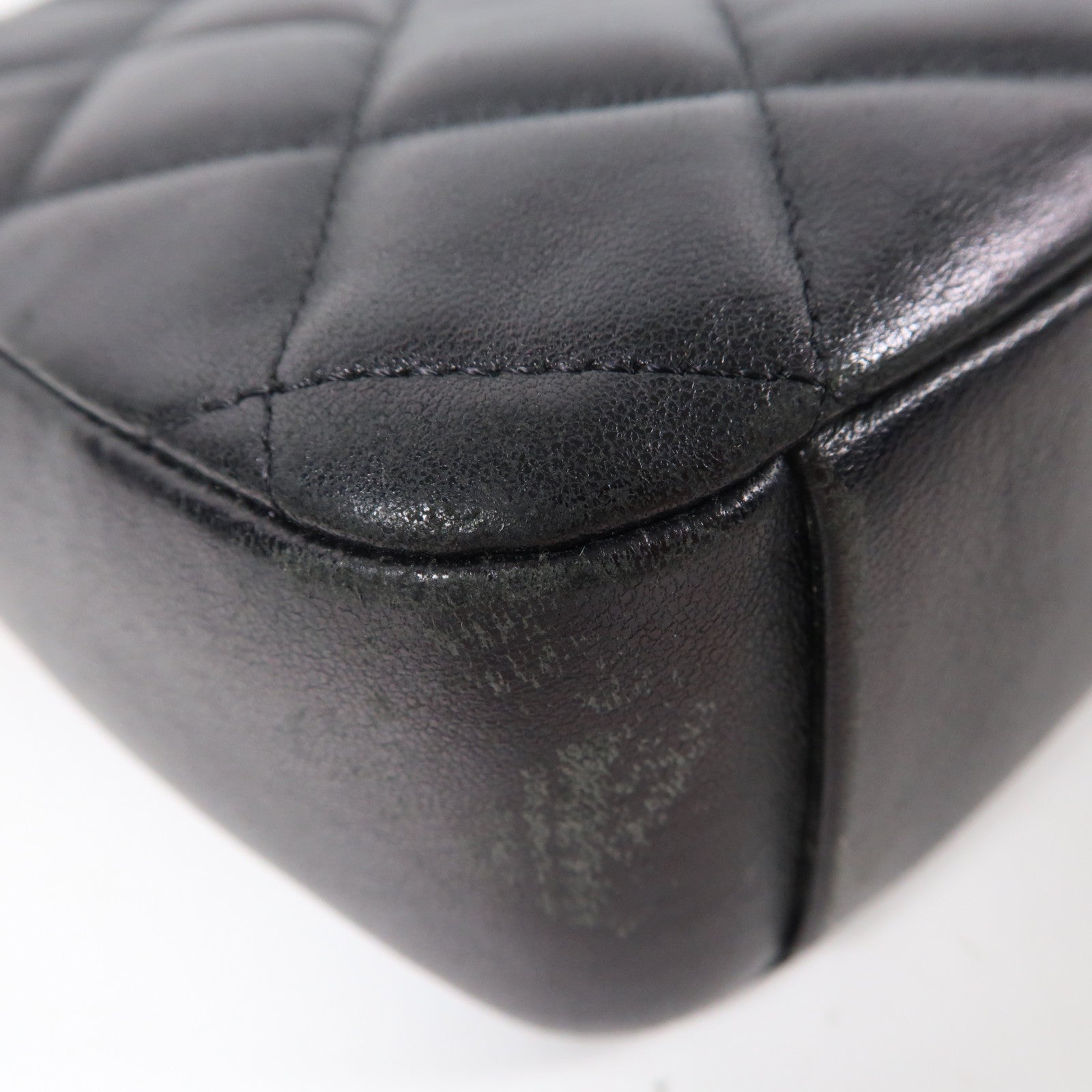 CHANEL 【激減優惠】菱格羊皮皮革Chain Shoulder Bag金扣鏈帶肩背袋黑色