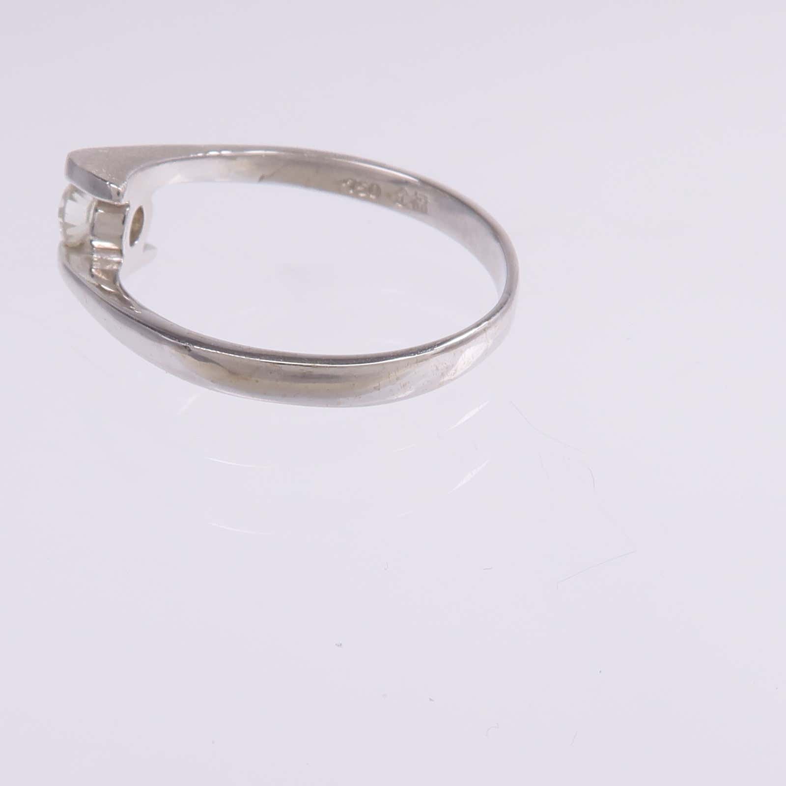 JEWELRY 【激減優惠】18K白金Diamond Ring鑽石戒指US#7.5