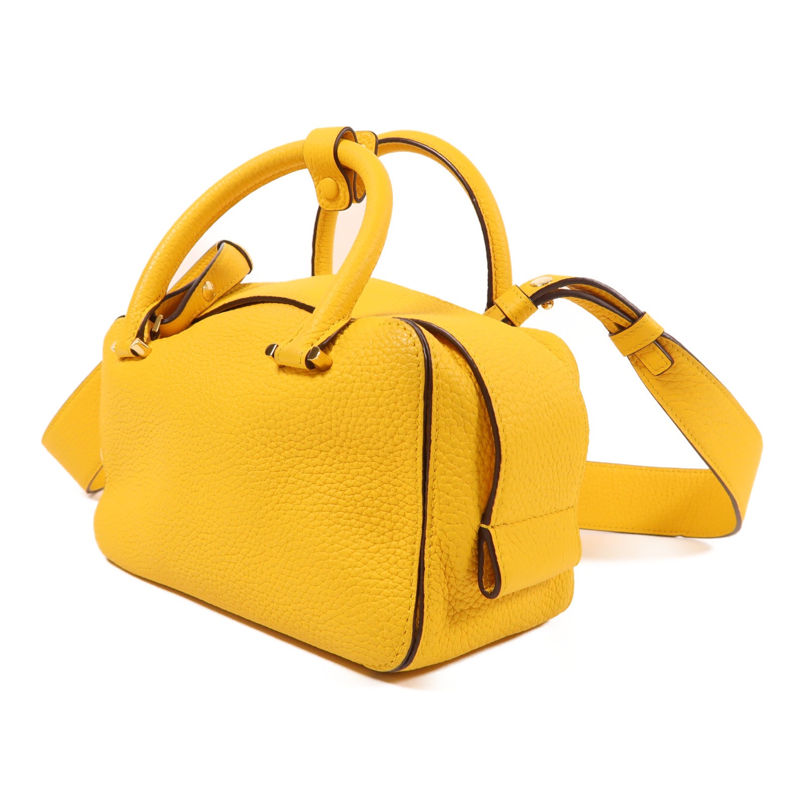 Delvaux 牛皮皮革Cool Box Mini金扣手挽肩背兩用袋