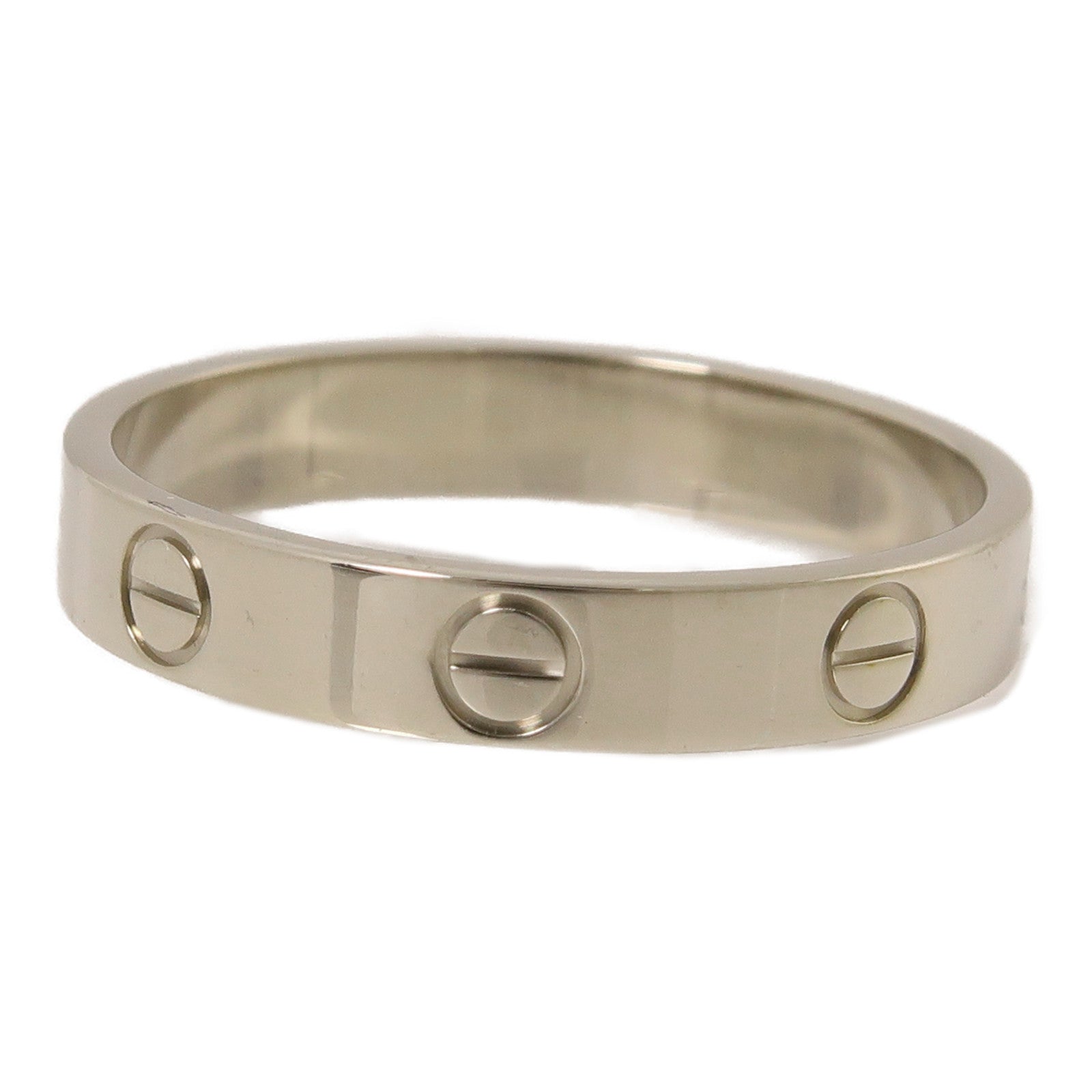 CARTIER 18K白金Love Ring Small Model戒指Cartier#57/US#7.75