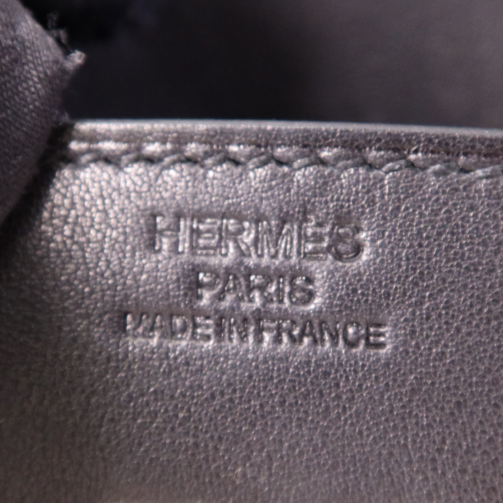 HERMES Volupto皮革Birkin 25銀扣手挽袋Noir