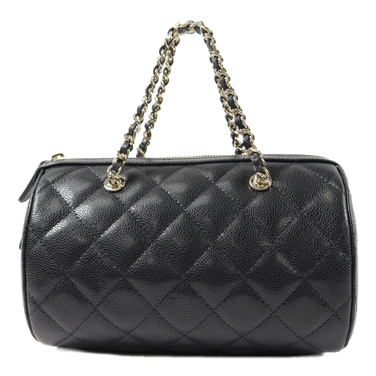 CHANEL 牛皮皮革Mini Bowling Bag手挽肩背兩用袋