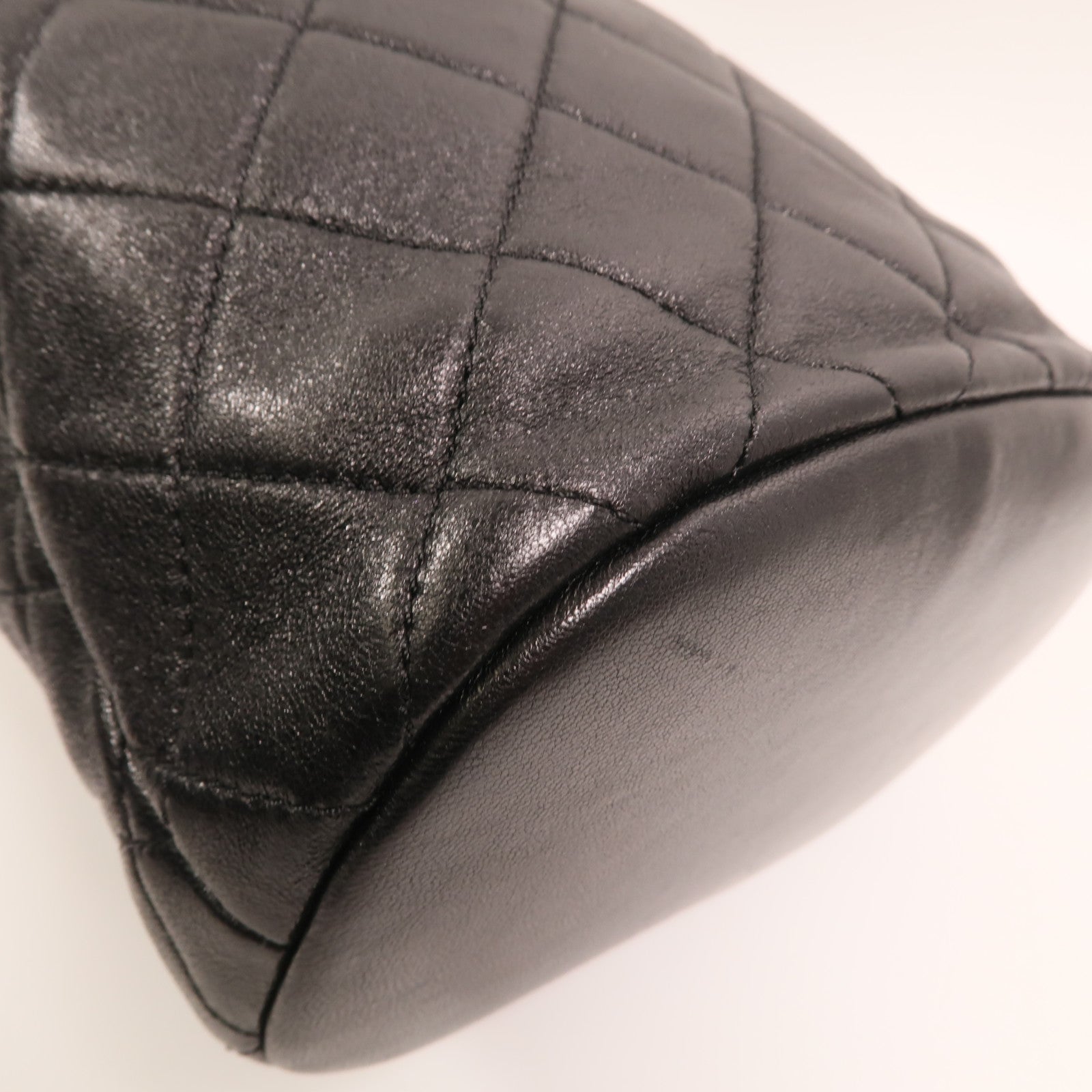 CHANEL 牛皮皮革Chain Shoulder金扣肩背袋