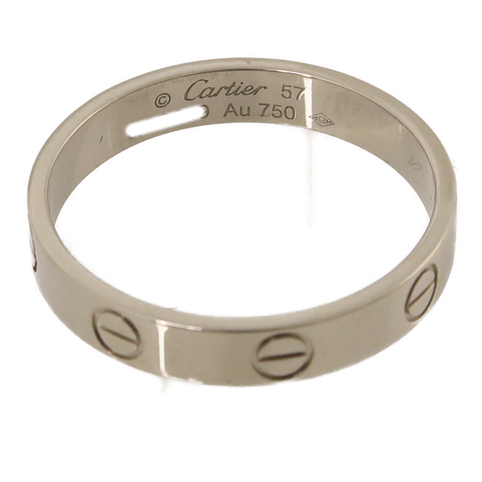 CARTIER 18K白金Love Ring Small Model戒指Cartier#57/US#7.75