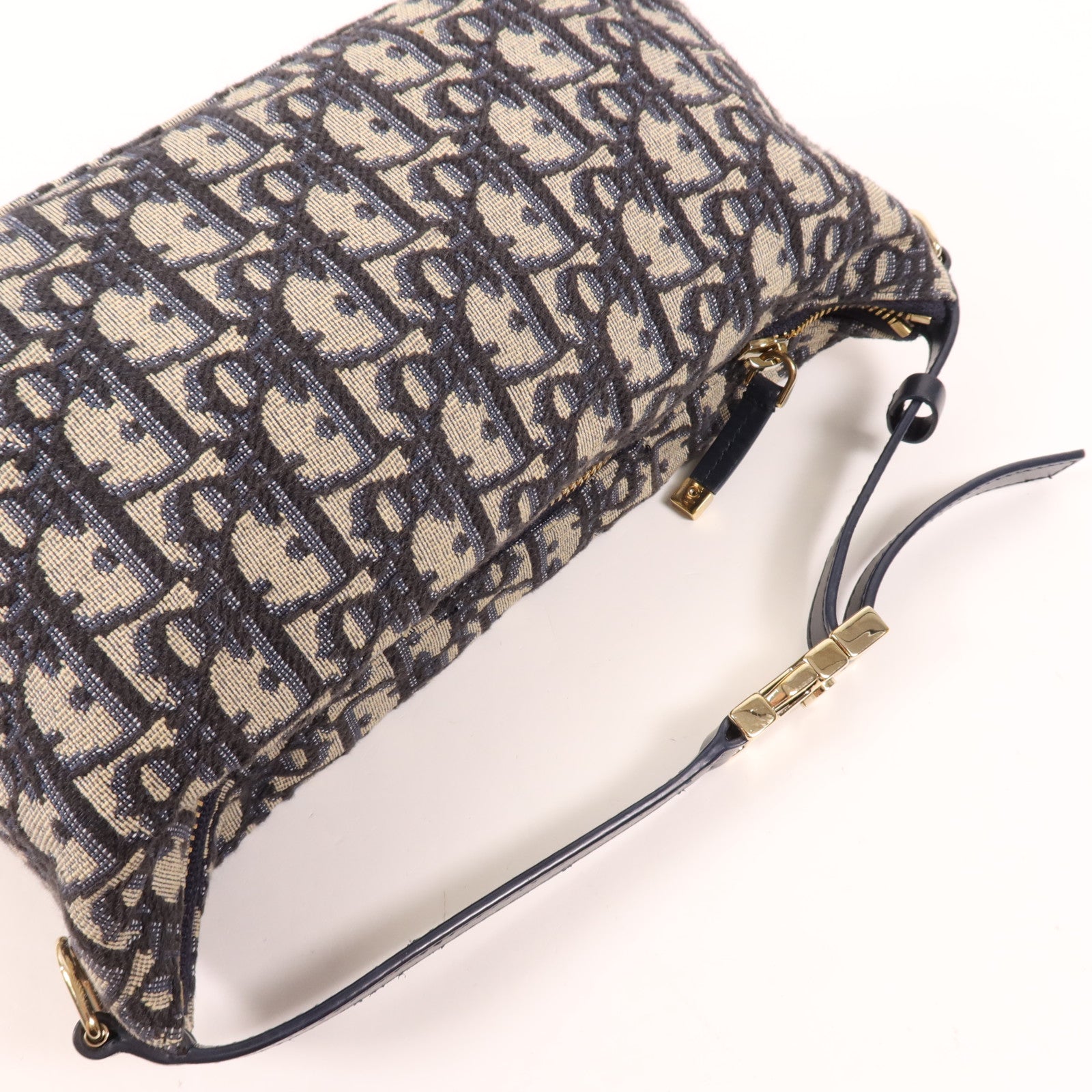 Dior 帆布Travel Nomad Pouch金扣手挽袋