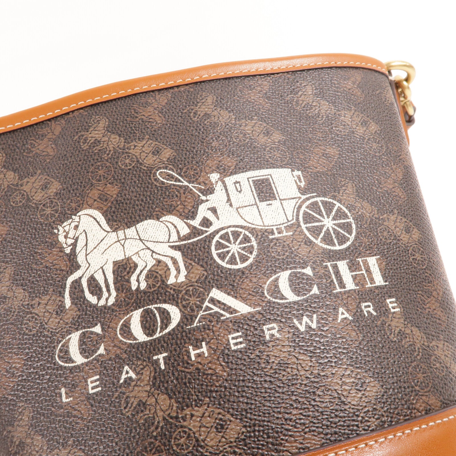 COACH 塗層帆布Dakota Bucket手挽肩背兩用袋