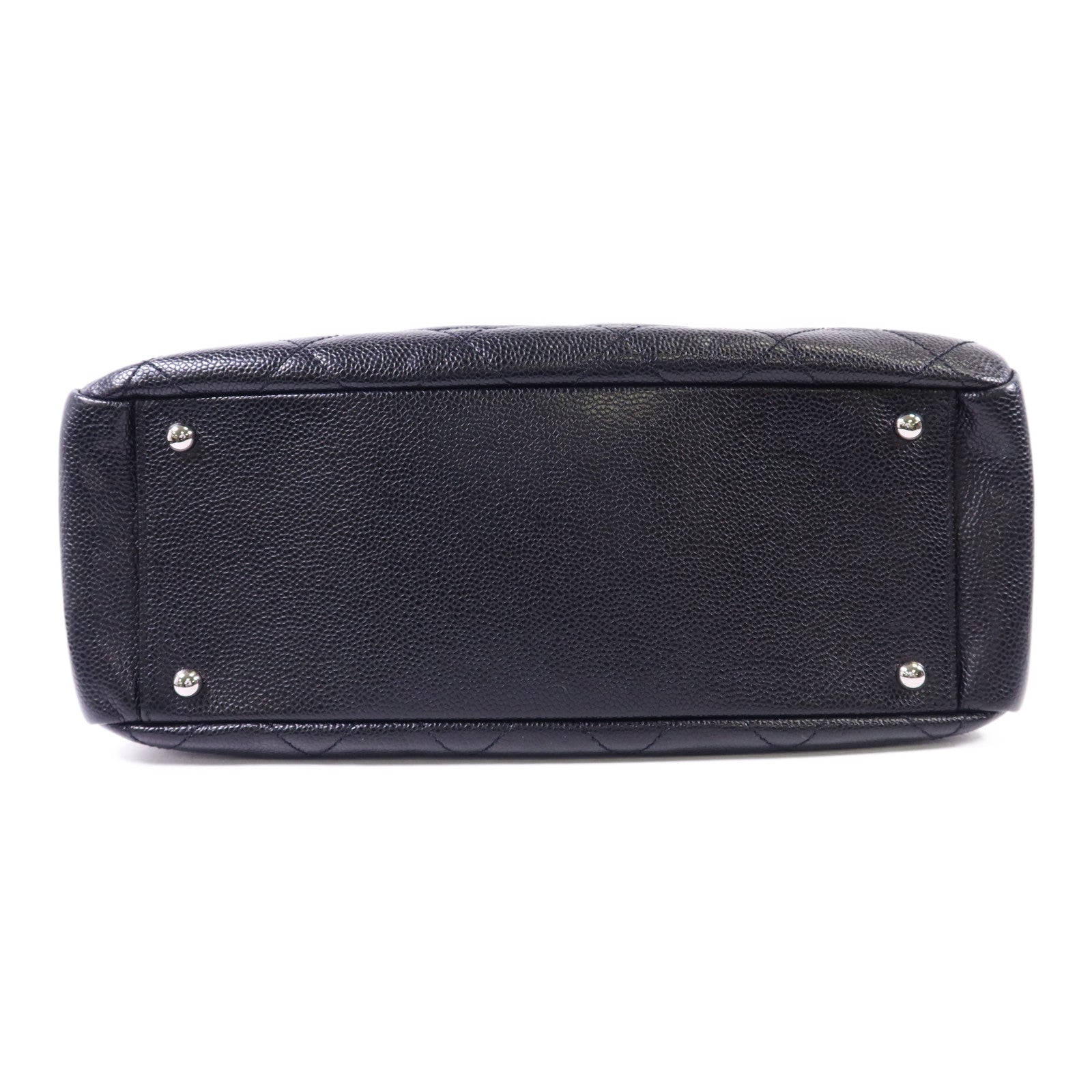 CHANEL 牛皮皮革Shoulder Bag銀扣鏈帶肩背袋