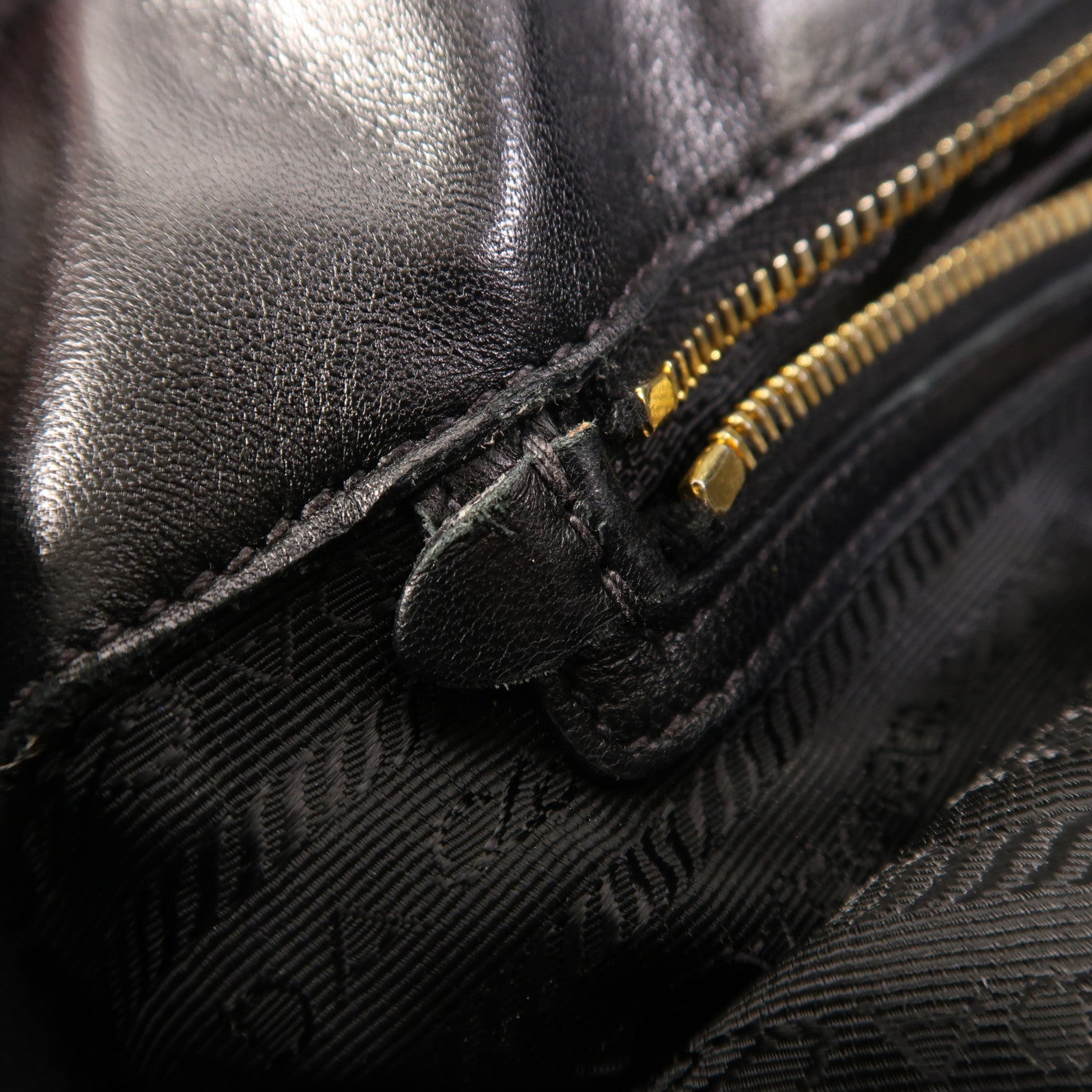 PRADA 尼龍2 Way Shoulder金扣手挽肩背兩用袋