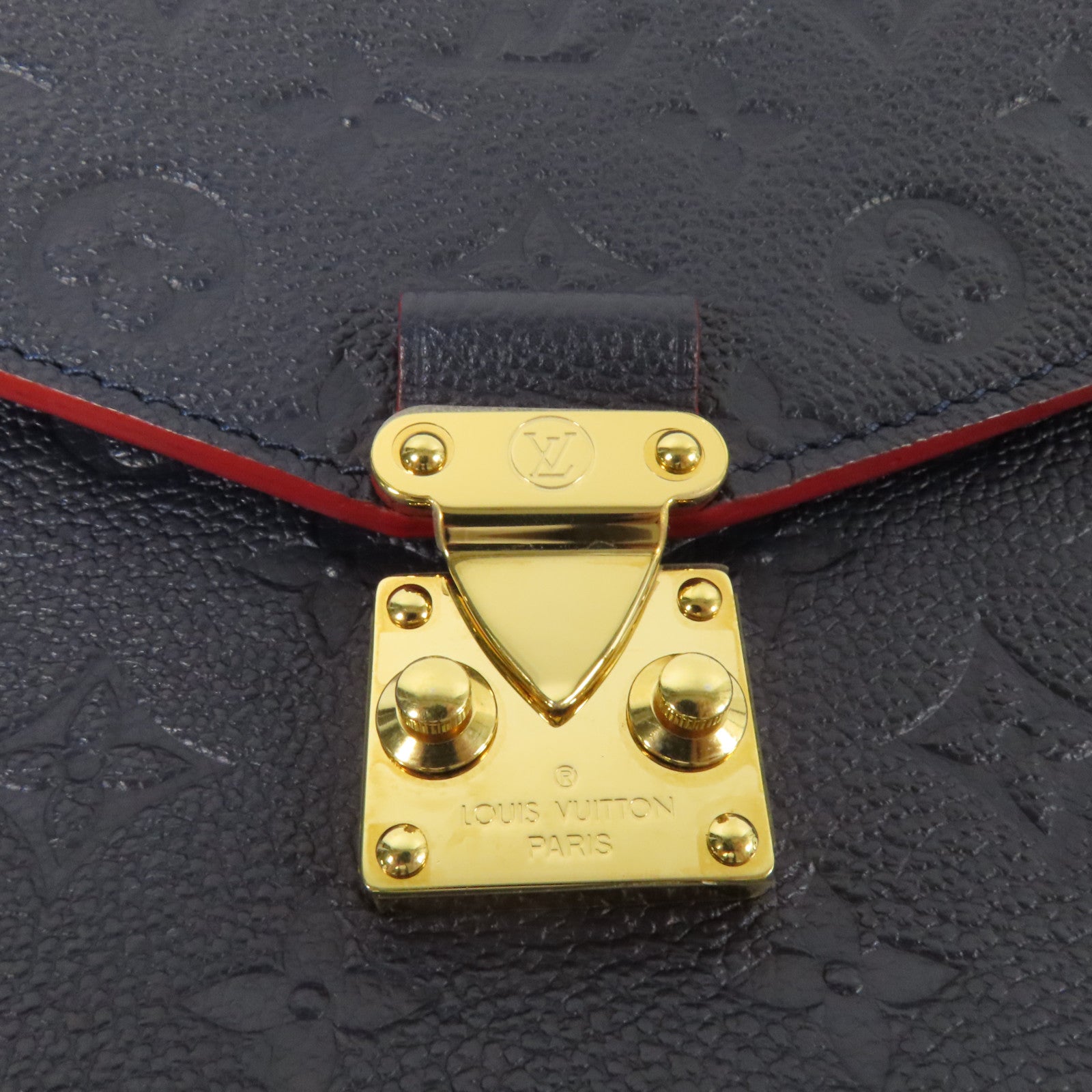 LOUIS VUITTON Monogram Empreinte Pochette Metis金扣手挽肩背兩用袋