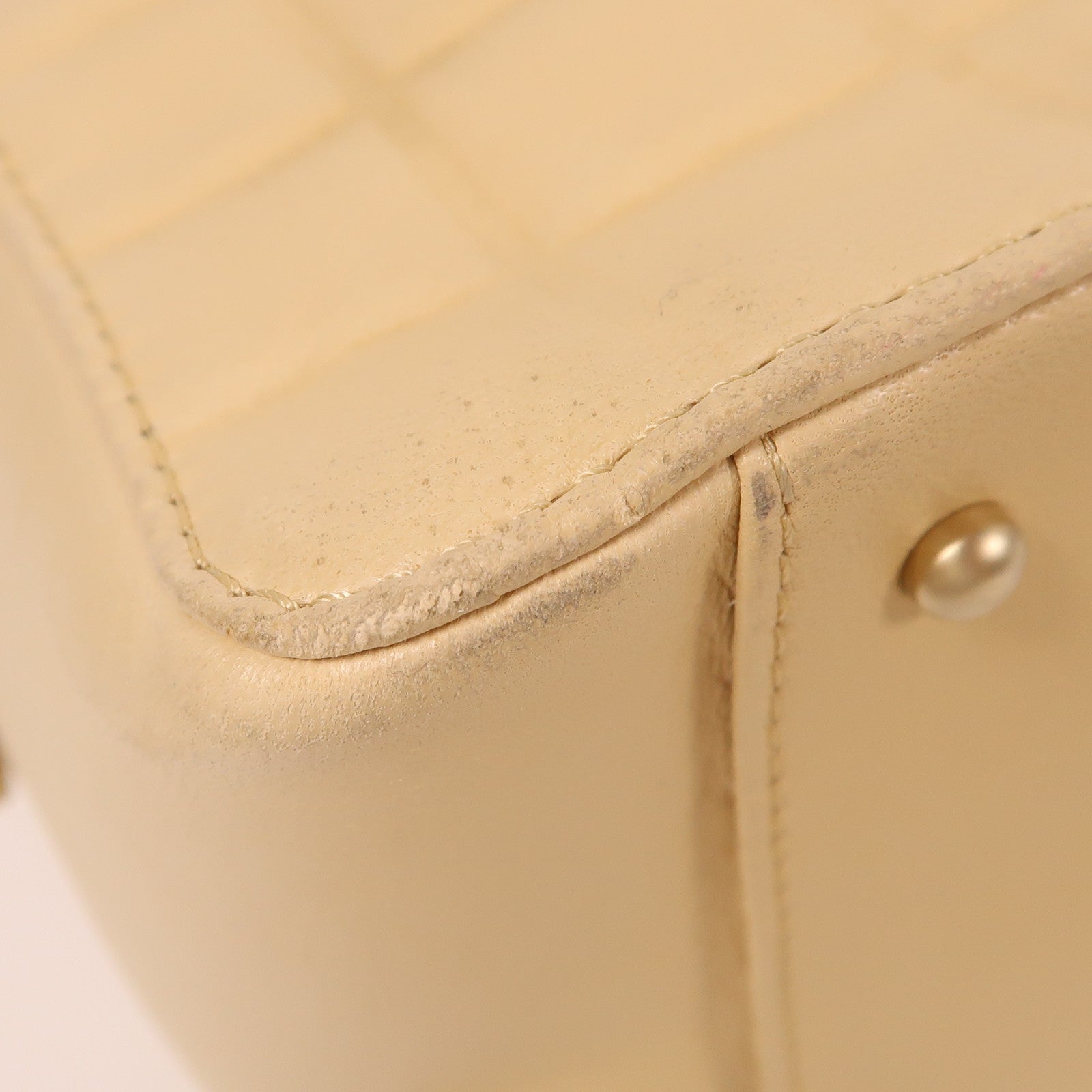 CHANEL 牛皮皮革Chocolate Bar Shoulder Bag金扣鏈帶肩背袋
