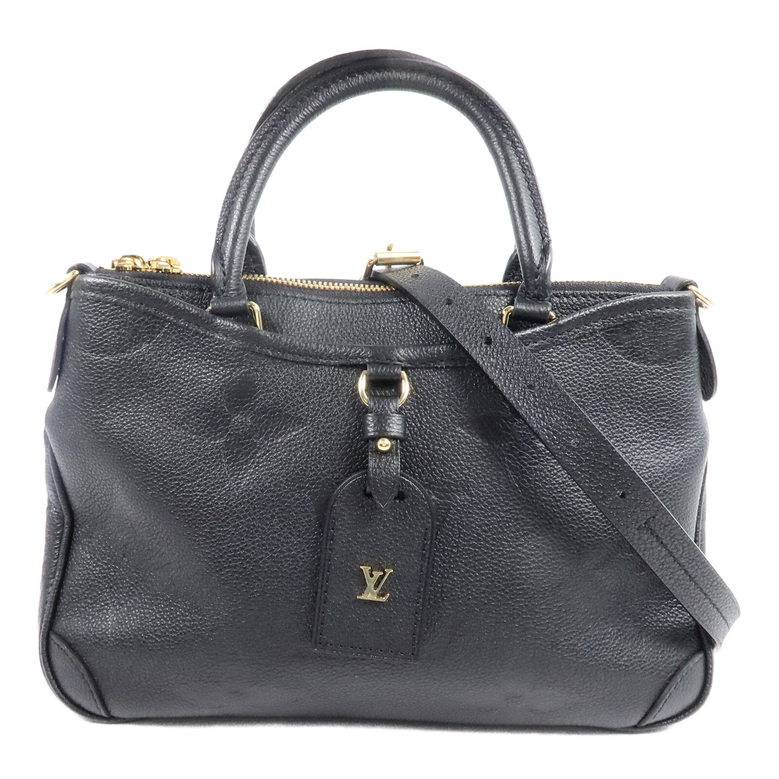 LOUIS VUITTON Monogram Empreinte Trianon PM手挽肩背兩用袋