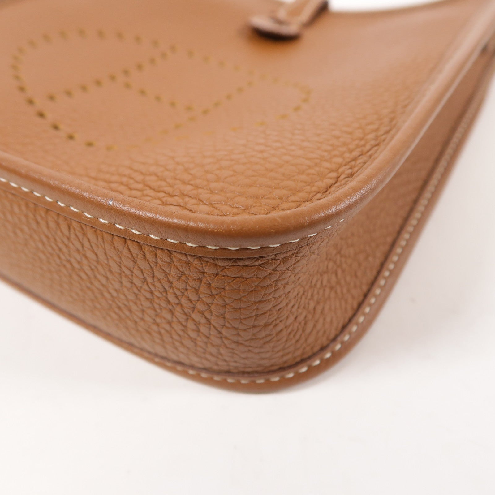 HERMES Clemence皮革Evelyne TPM銀扣肩背袋