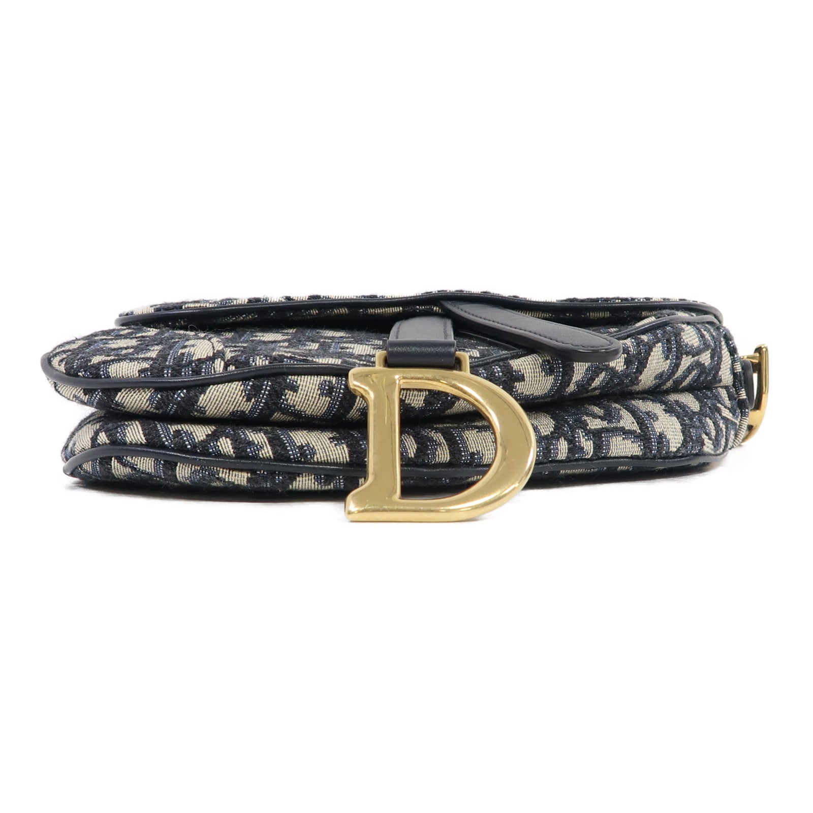 Dior 【激減優惠】帆布Shoulder Bag金扣手挽袋藍色