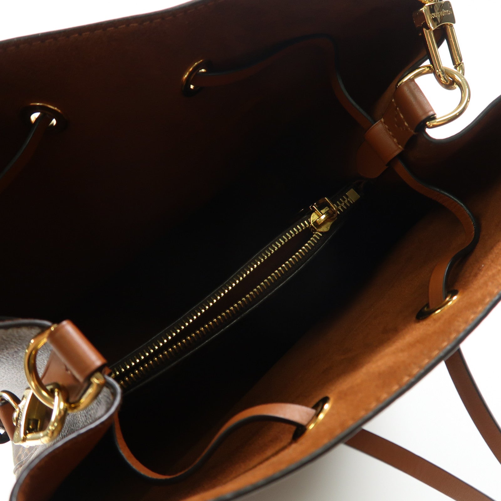 LOUIS VUITTON Monogram Neo Noe MM金扣肩背袋啡色