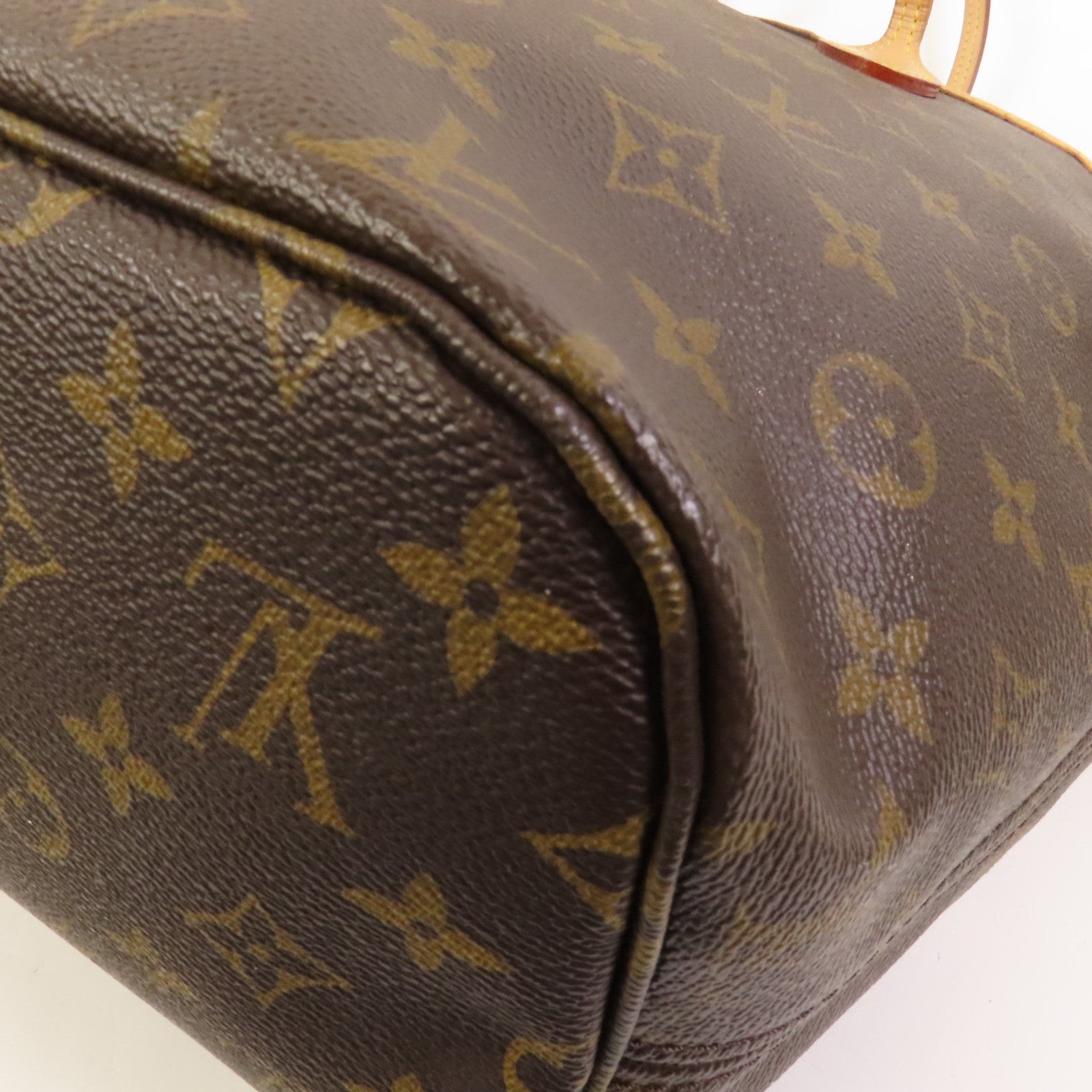 LOUIS VUITTON Monogram Neverfull MM金扣肩背袋手挽袋
