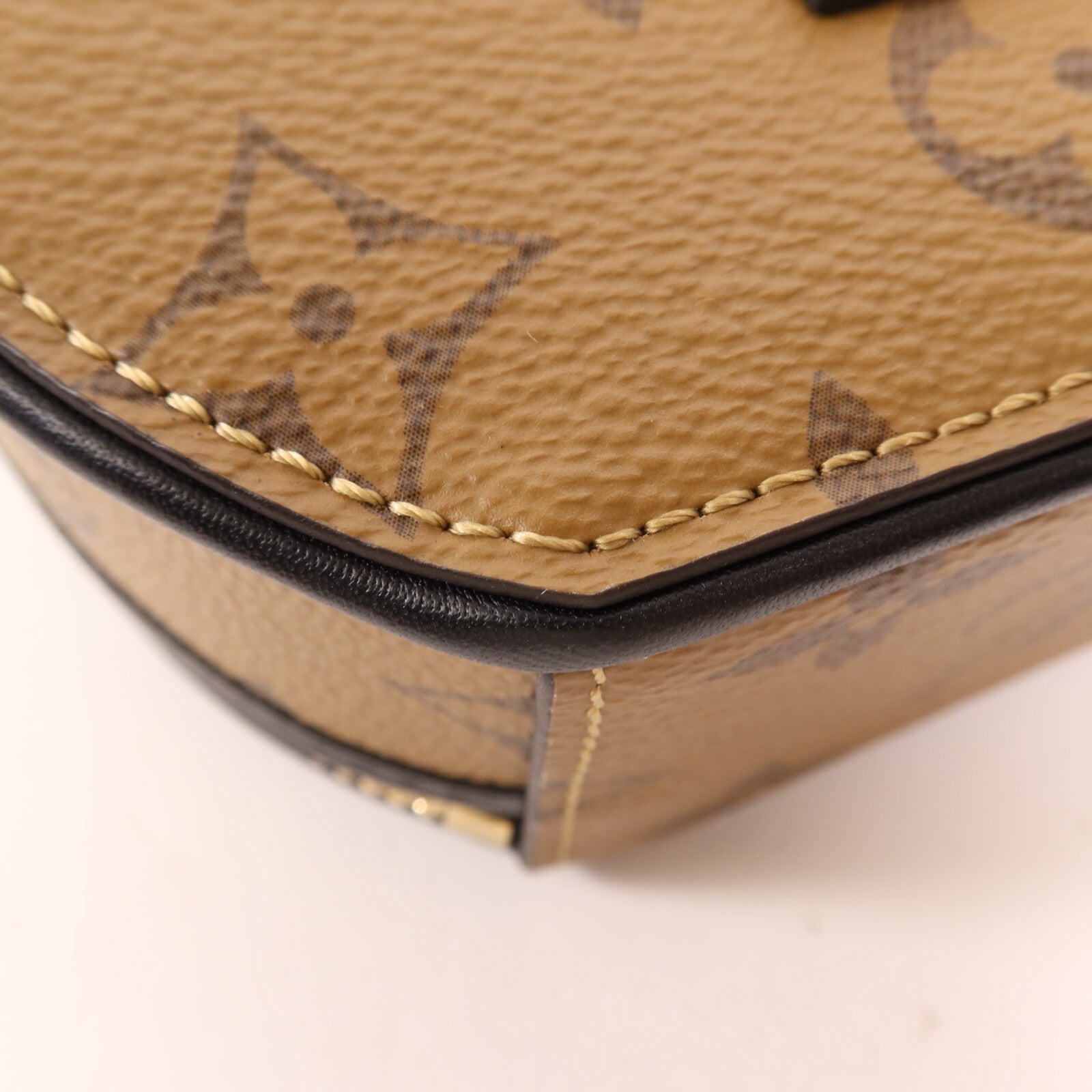 LOUIS VUITTON Monogram Reverse Mini Boite Chapeau金扣手挽肩背兩用袋