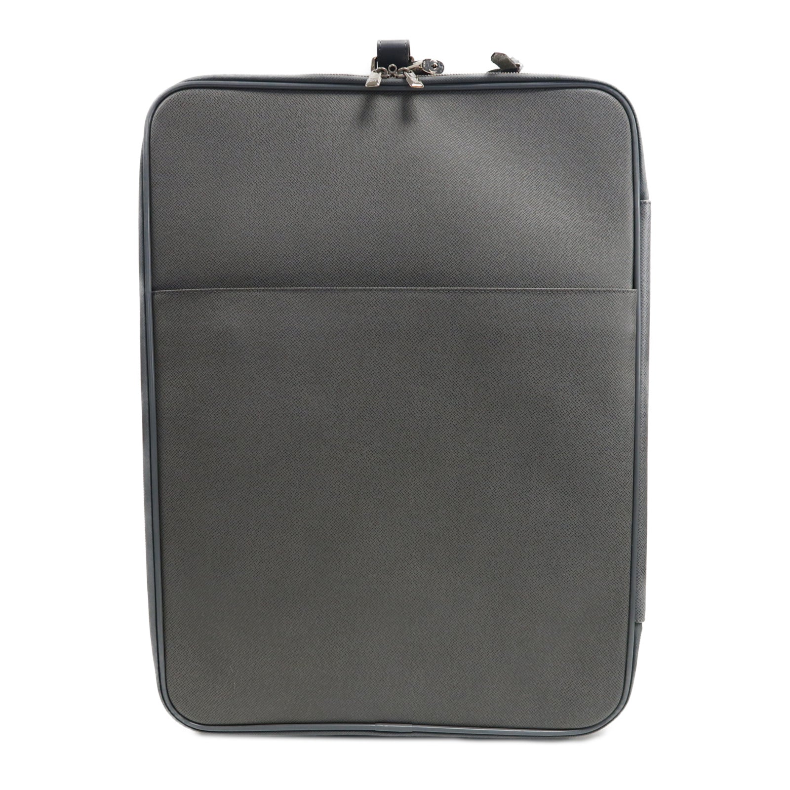 LOUIS VUITTON 【激減優惠】Cuir Taiga Pegase 55銀扣行李箱灰色