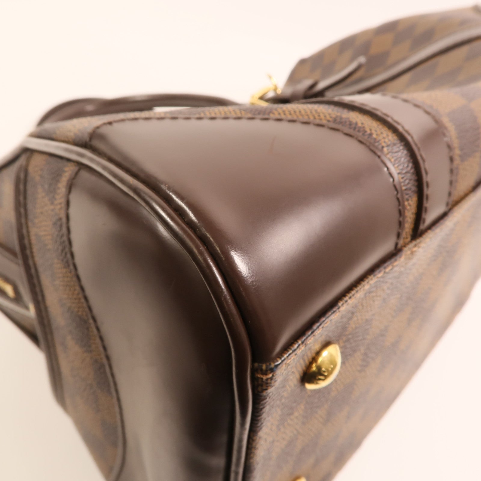 LOUIS VUITTON Damier Berkeley金扣手挽袋