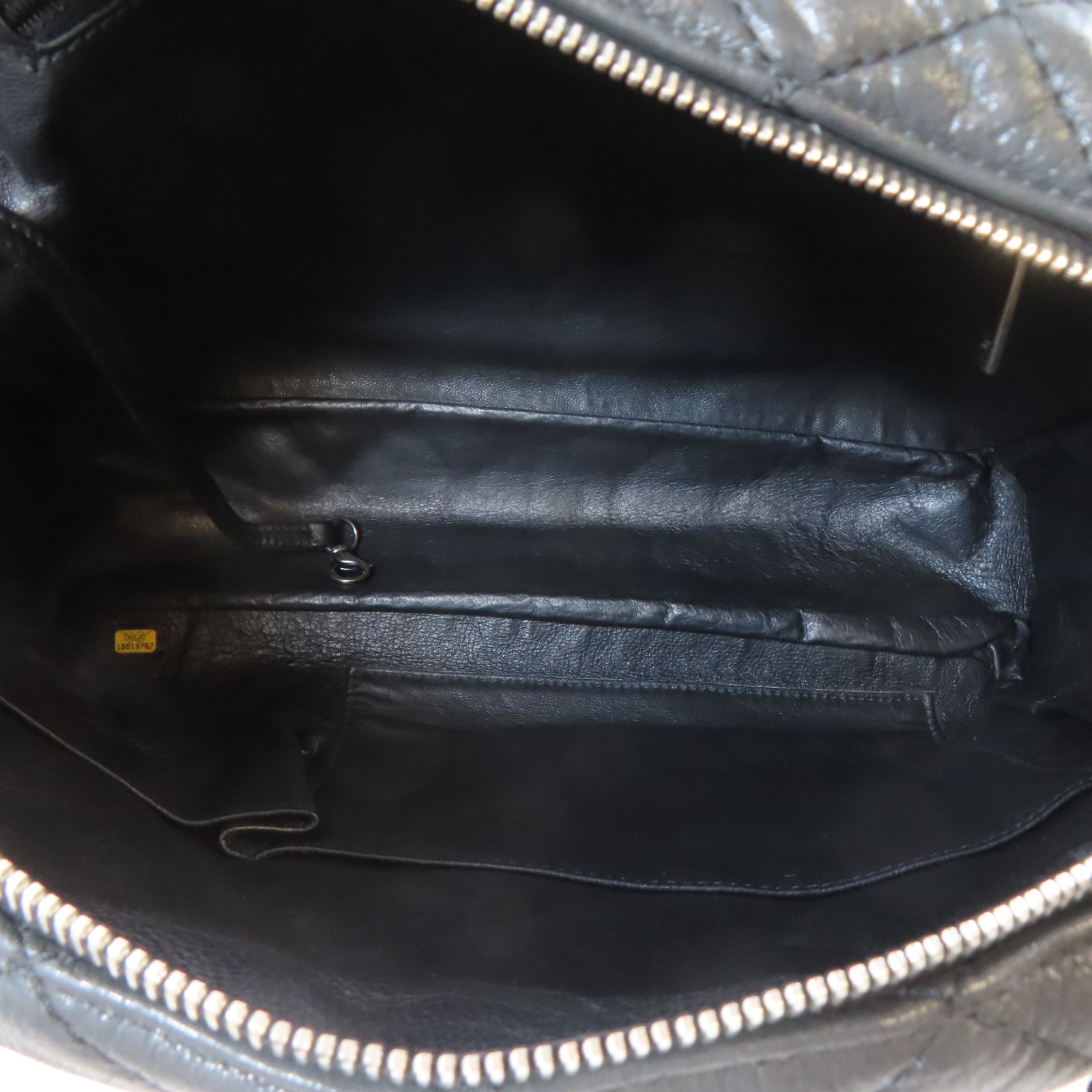 CHANEL 菱格牛皮皮革2.55 Chain Shoulder Bag黑扣鏈帶肩背袋黑色