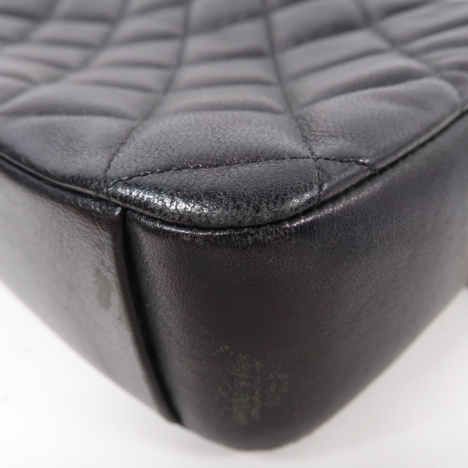 CHANEL 【激減優惠】菱格羊皮皮革Chain Shoulder Bag金扣鏈帶肩背袋黑色