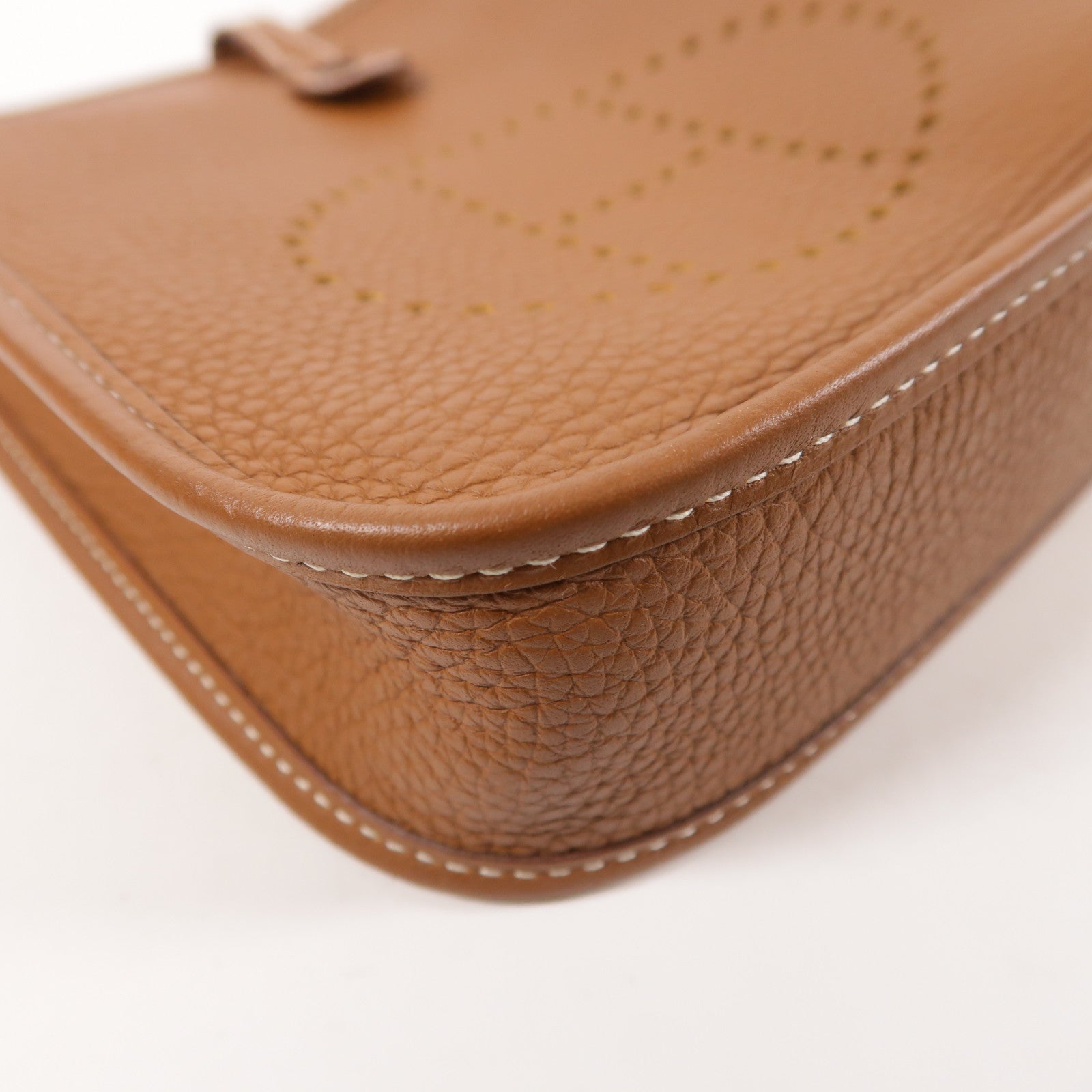 HERMES Clemence皮革Evelyne TPM銀扣肩背袋
