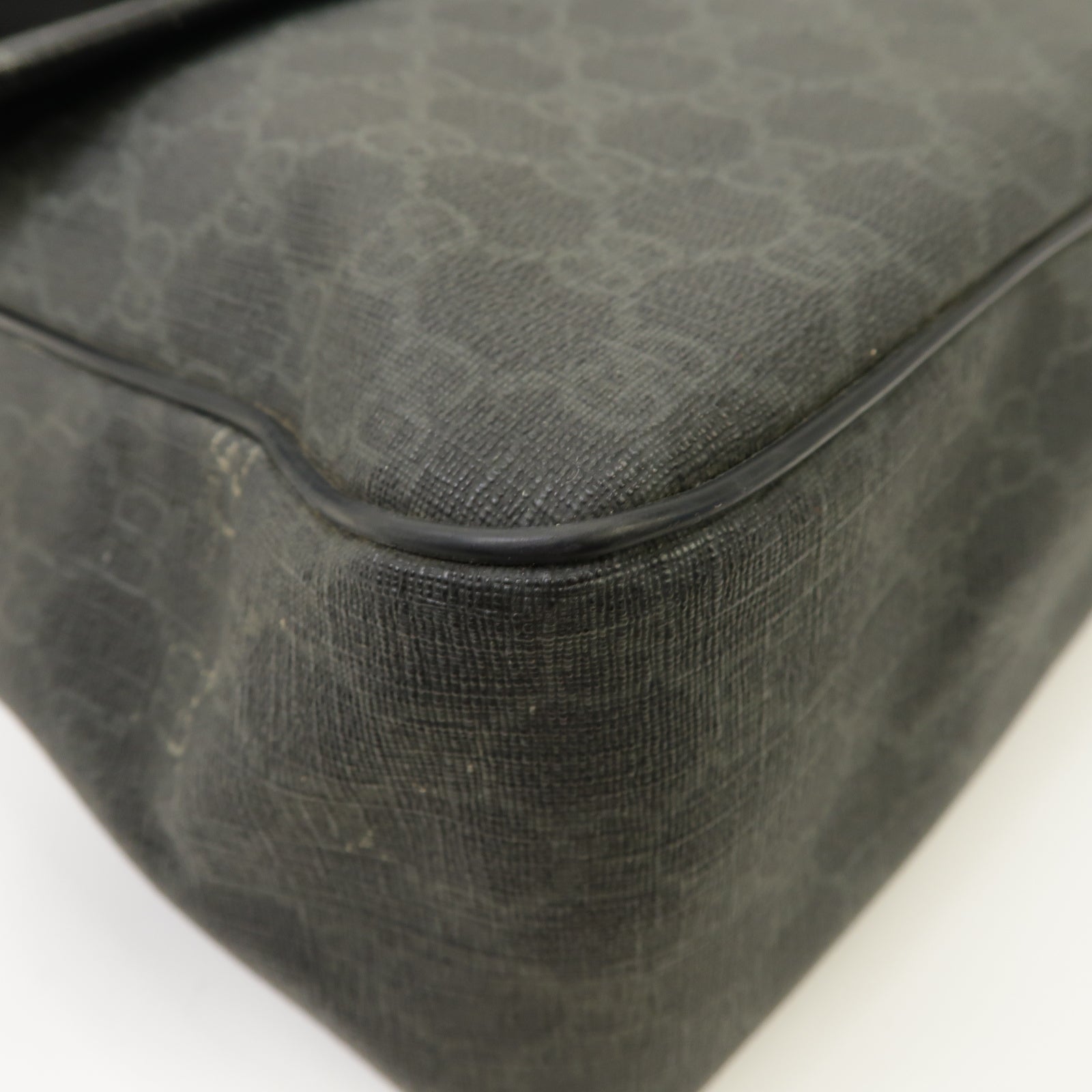 GUCCI 塗層帆布Shoulder Bag肩背袋黑色