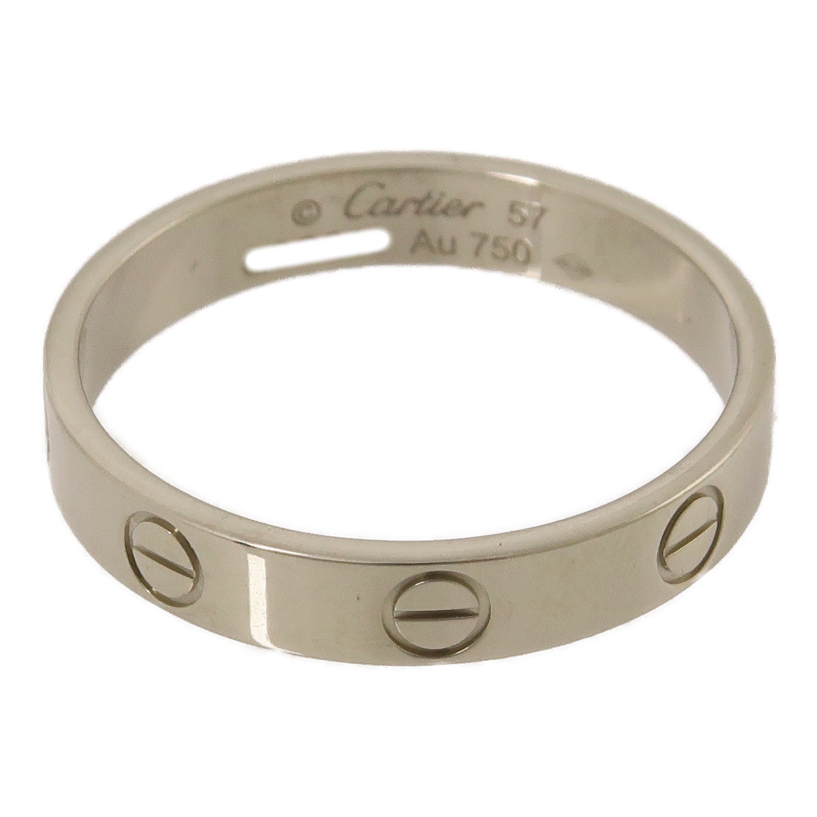 CARTIER 18K白金Love Ring Small Model戒指Cartier#57/US#7.75