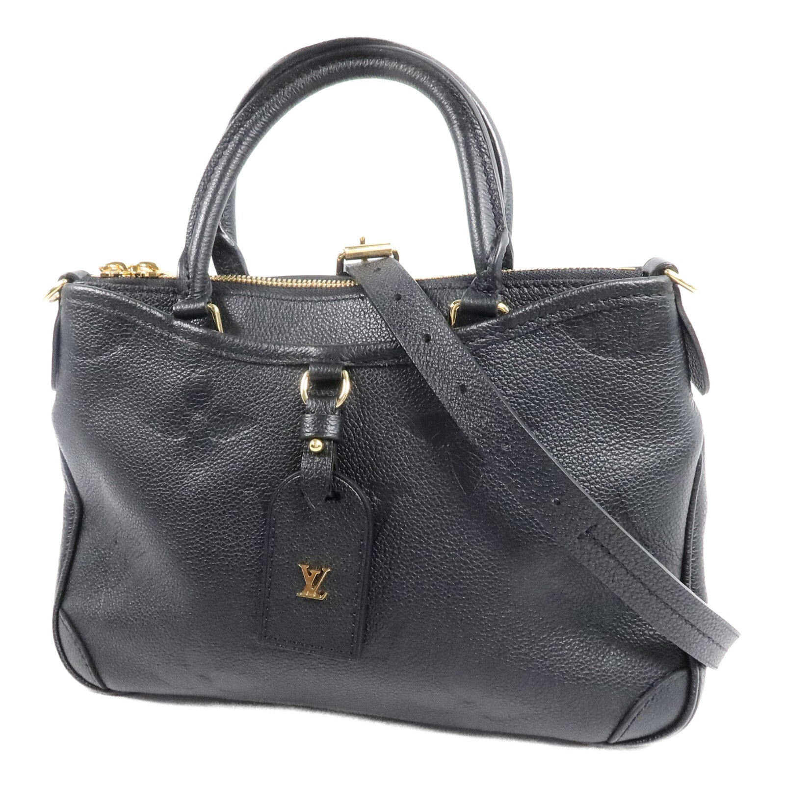 LOUIS VUITTON Monogram Empreinte Trianon PM手挽肩背兩用袋