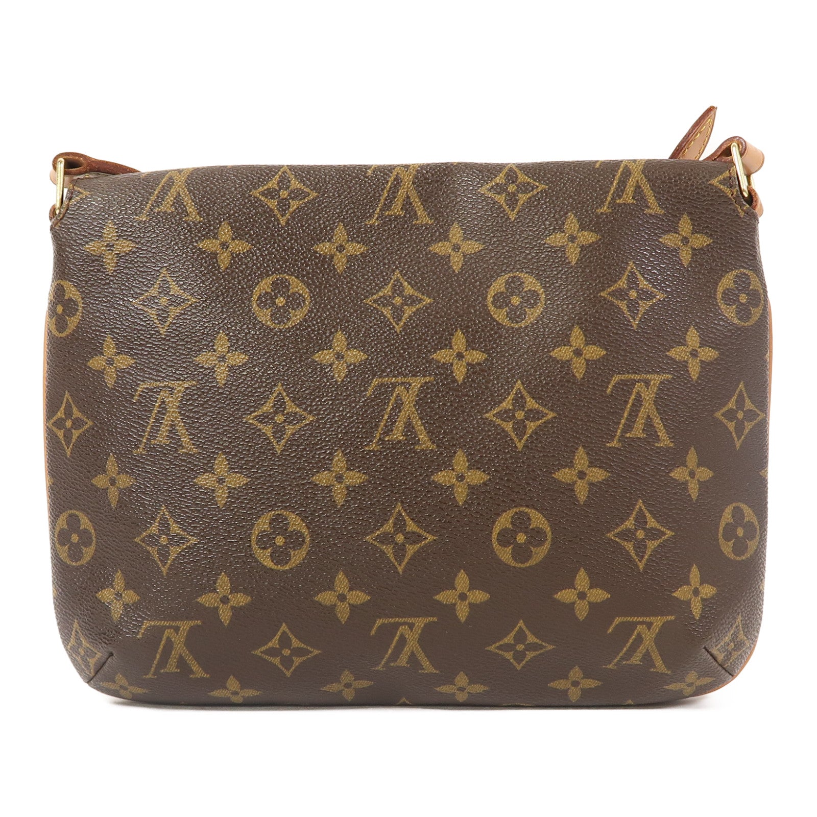 LOUIS VUITTON Monogram Musette Tango金扣肩背袋啡色
