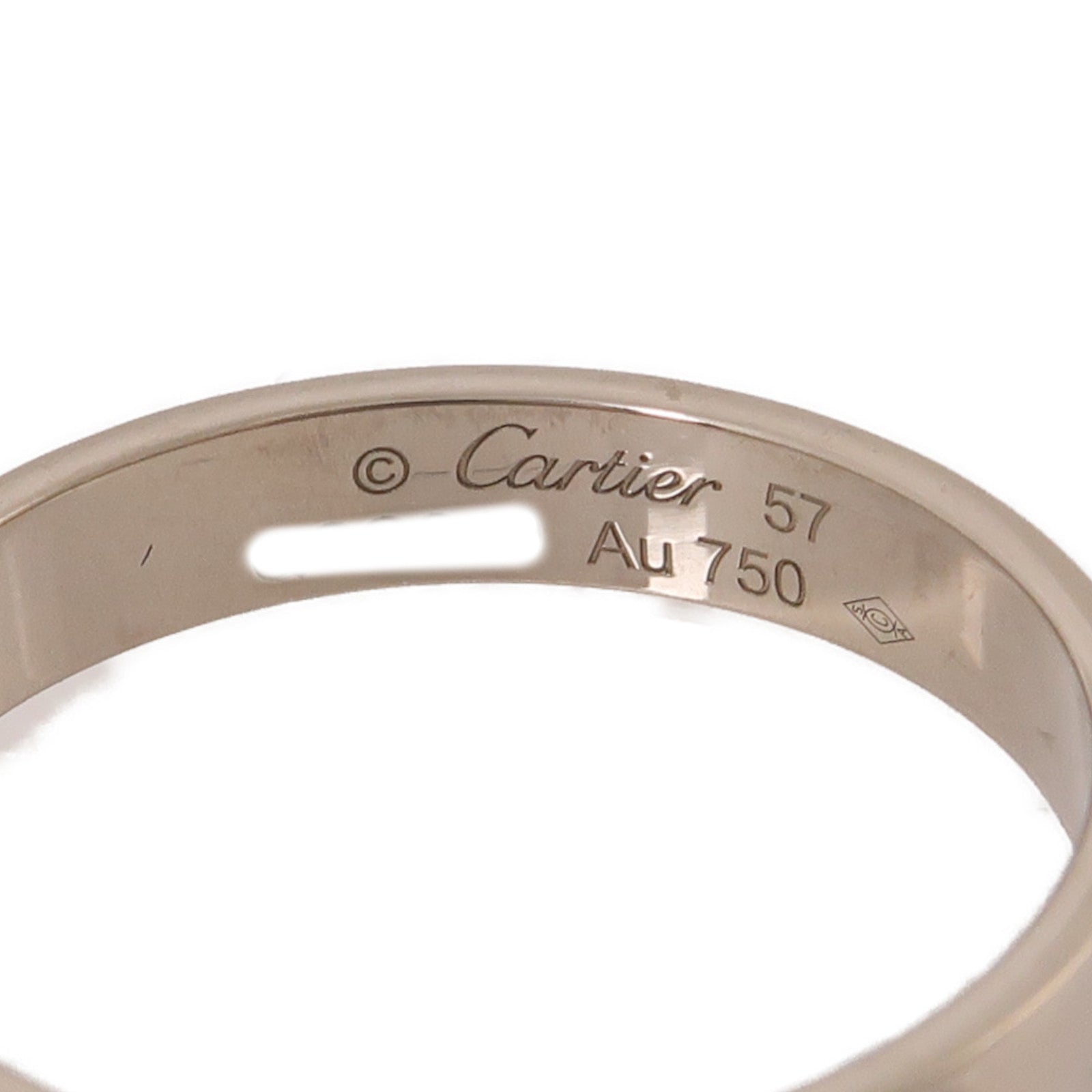 CARTIER 18K白金Love Ring Small Model戒指Cartier#57/US#7.75
