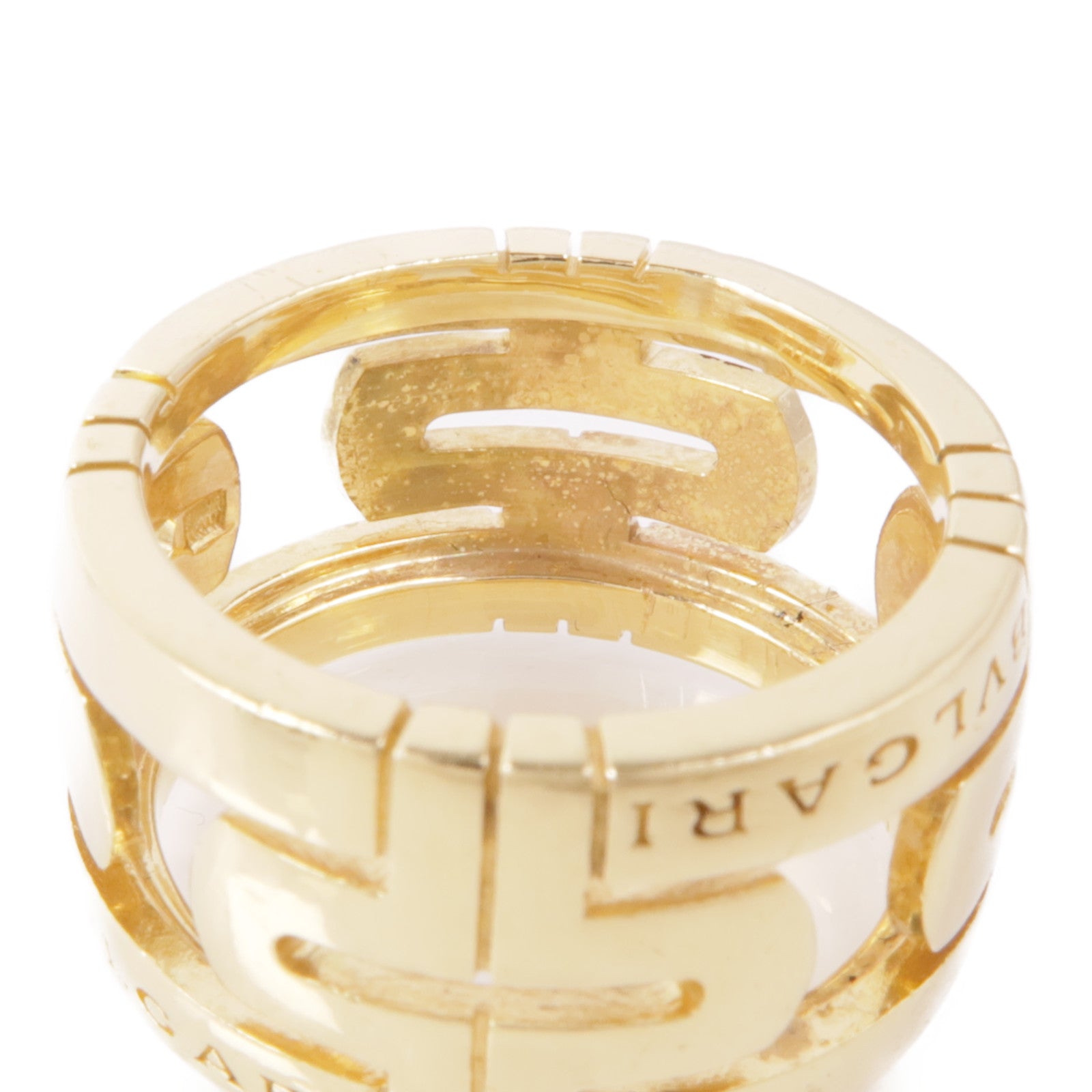 BVLGARI 18K黃金Parentesi Ring戒指Bvlgari#53/US#6.25