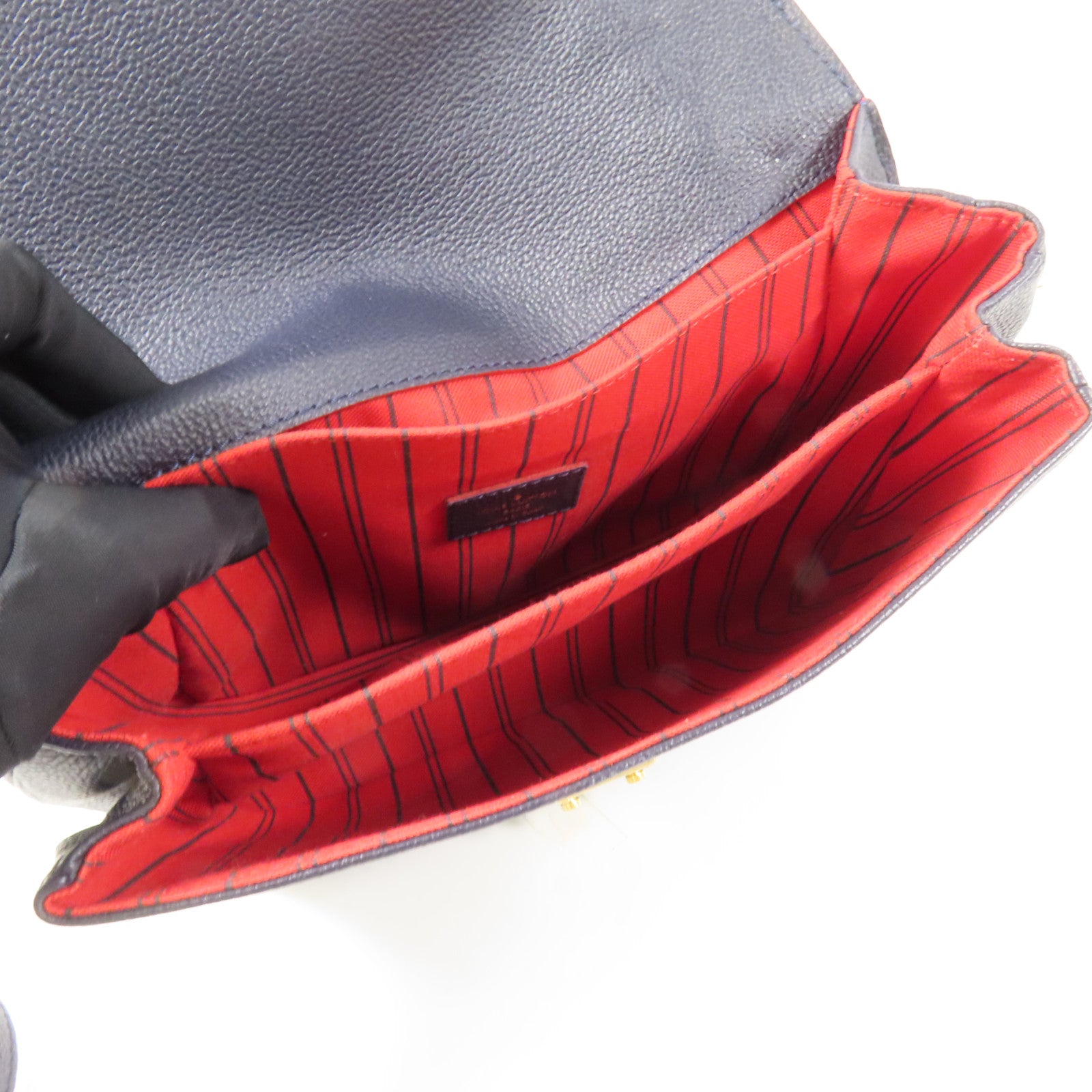 LOUIS VUITTON Monogram Empreinte Pochette Metis金扣手挽肩背兩用袋