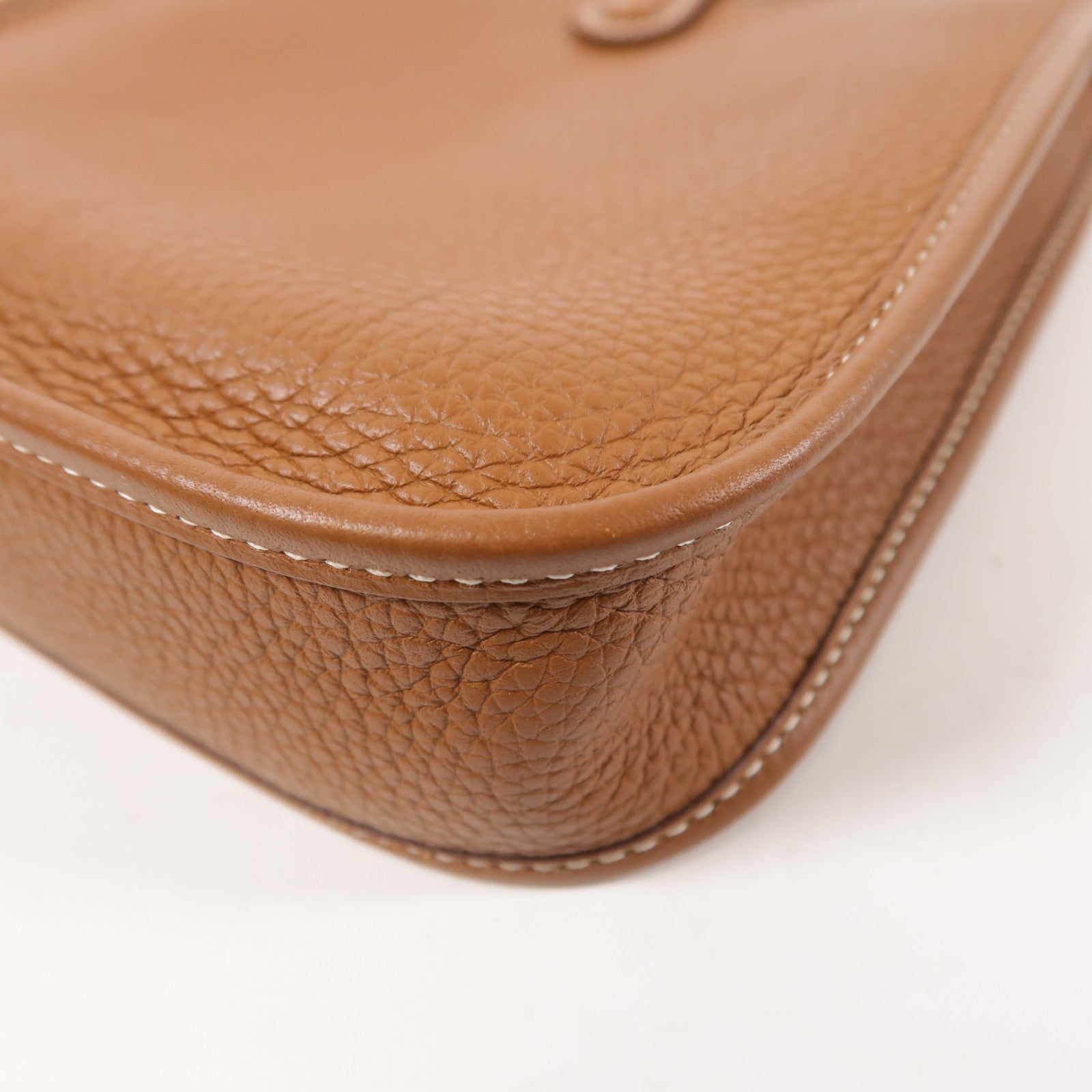 HERMES Clemence皮革Evelyne TPM銀扣肩背袋