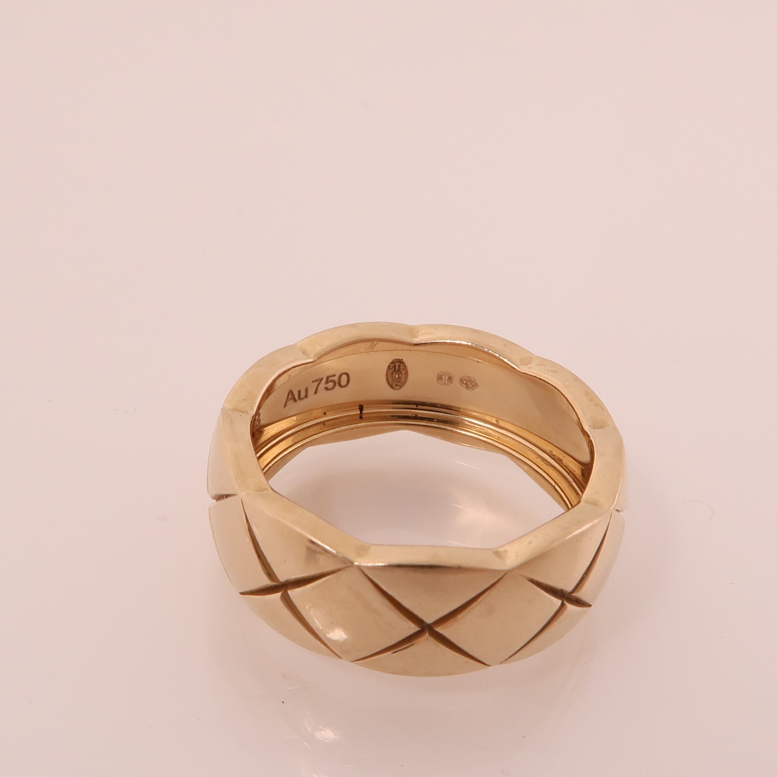 CHANEL 18K玫瑰金Coco Crush Ring戒指Chanel#49/US#5