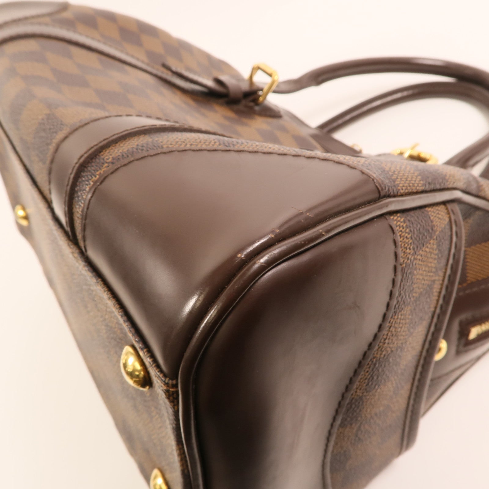 LOUIS VUITTON Damier Berkeley金扣手挽袋