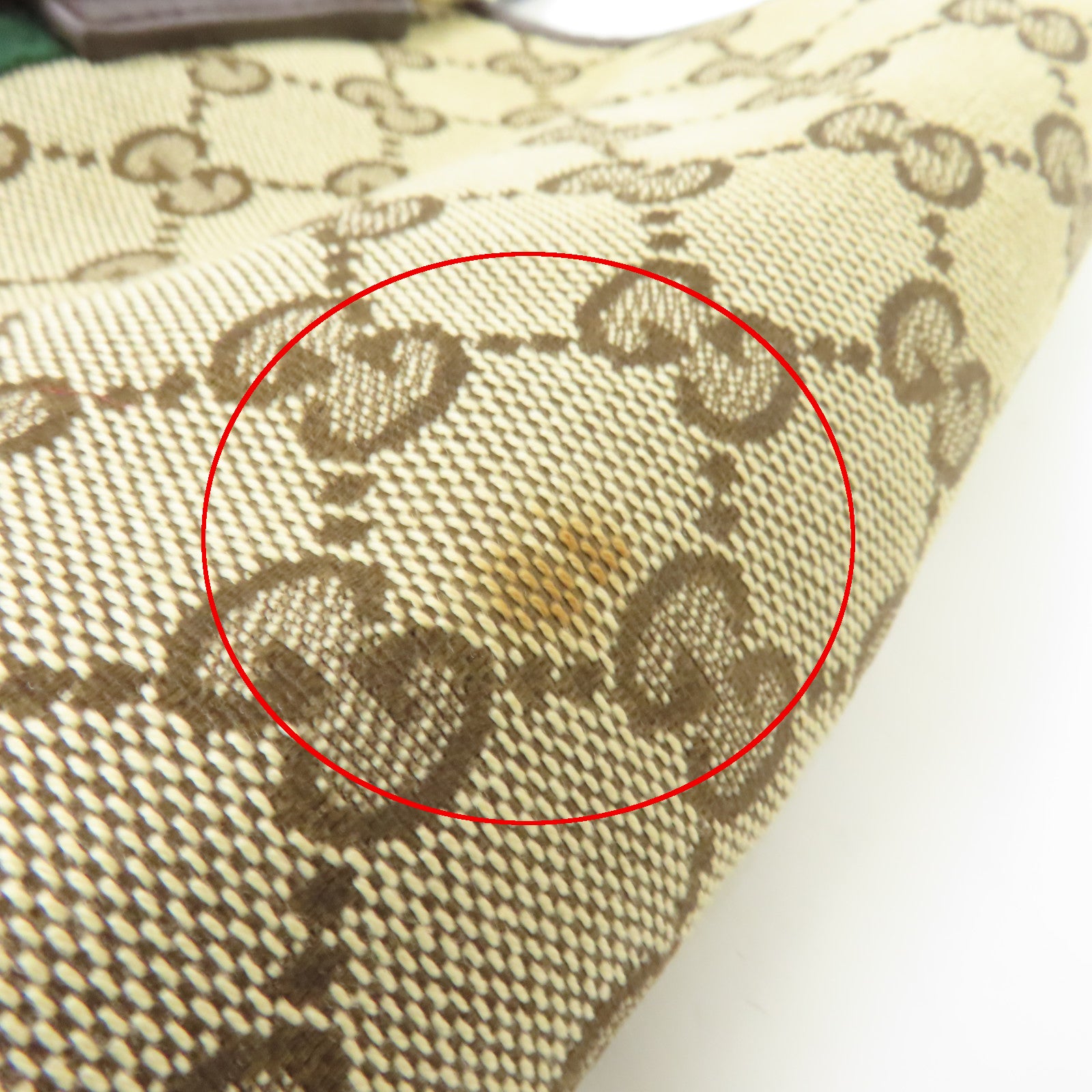 GUCCI 帆布Sherry Line Tote Bag金扣手挽袋啡色
