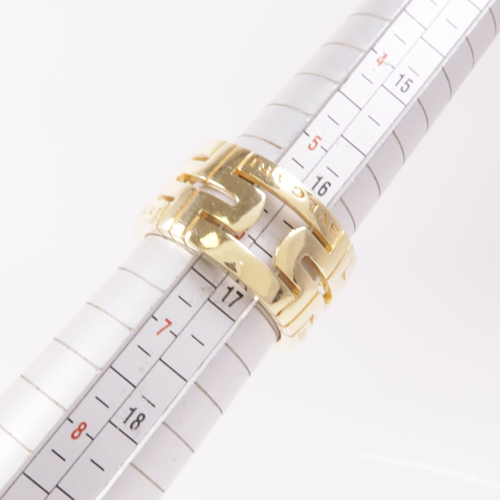 BVLGARI 【激減優惠】18K黃金Parentesi Ring戒指Bvlgari#53/US#6.25