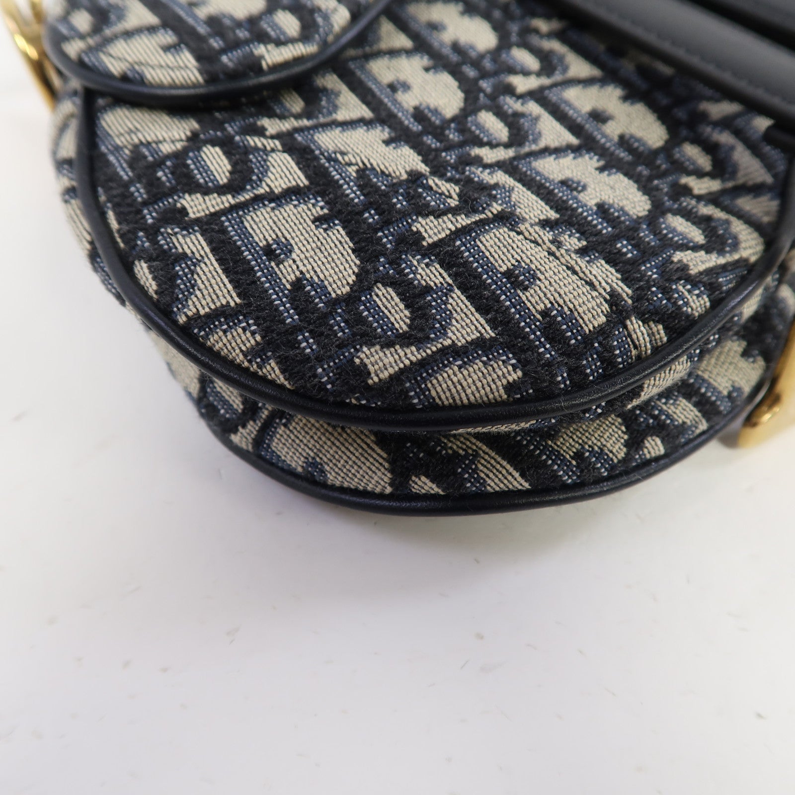 Dior 【激減優惠】帆布Shoulder Bag金扣手挽袋藍色