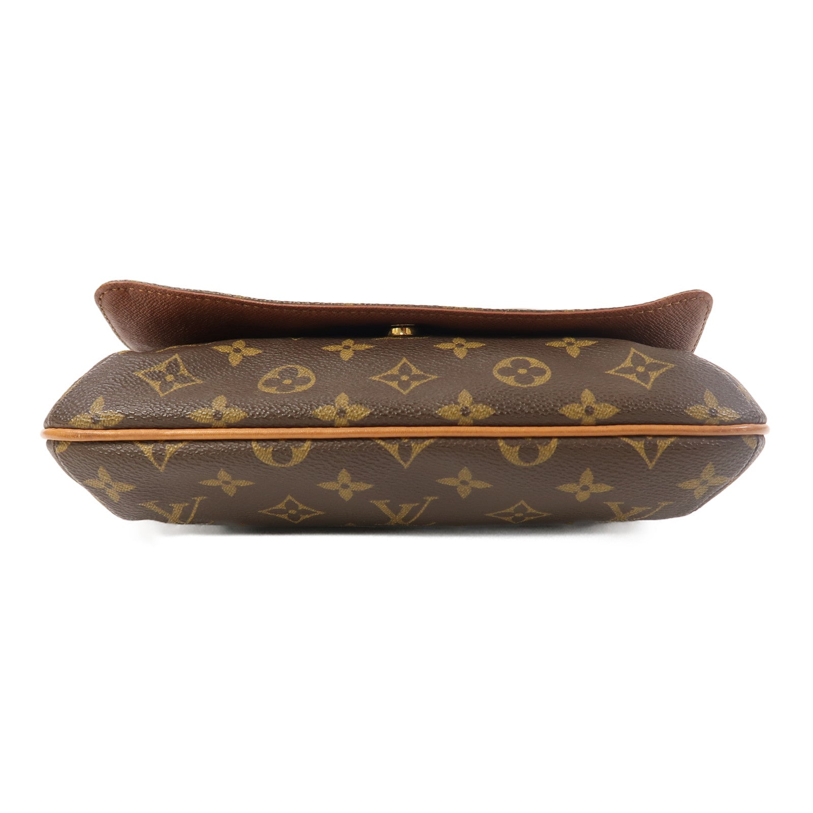 LOUIS VUITTON Monogram Musette Tango金扣肩背袋啡色