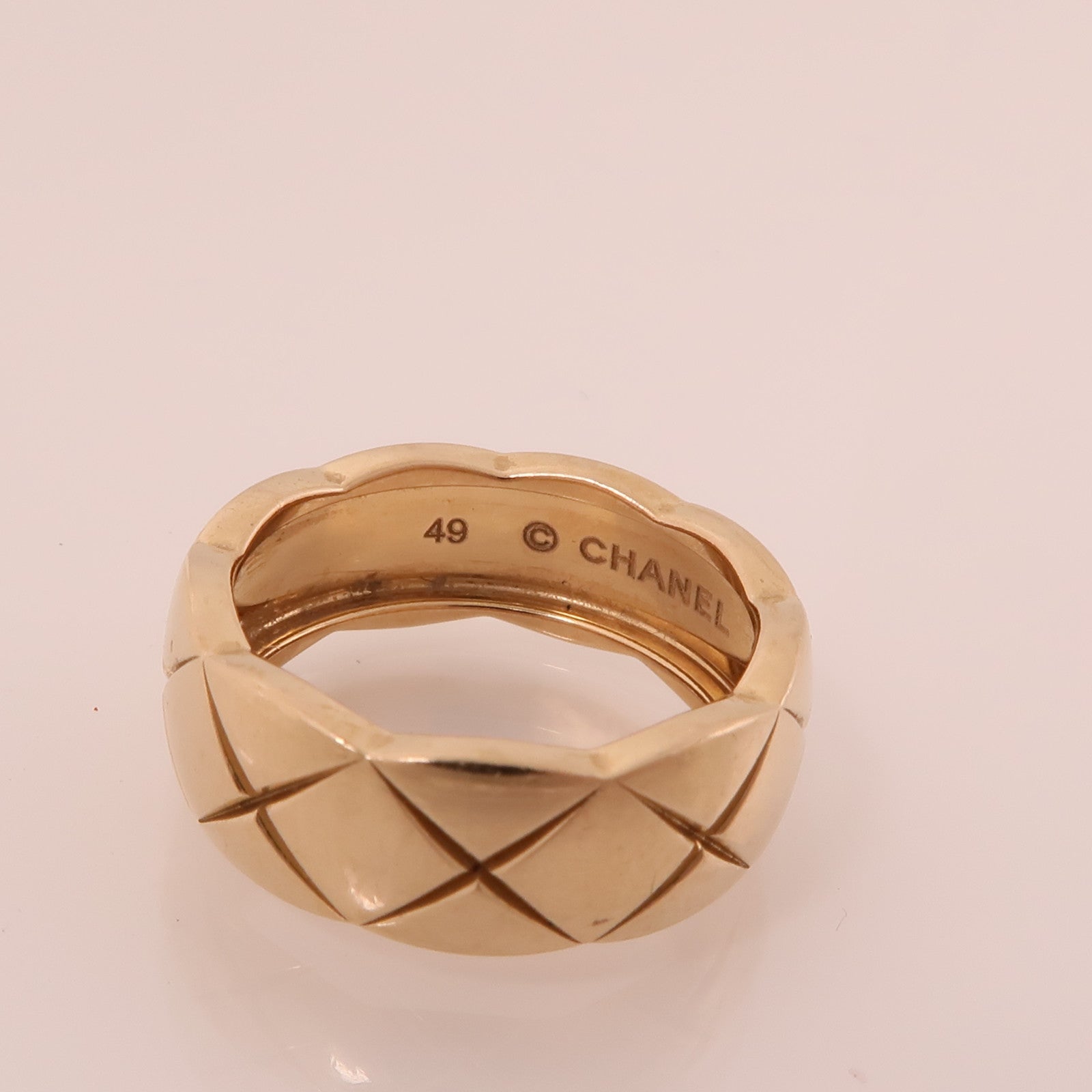 CHANEL 18K玫瑰金Coco Crush Ring戒指Chanel#49/US#5