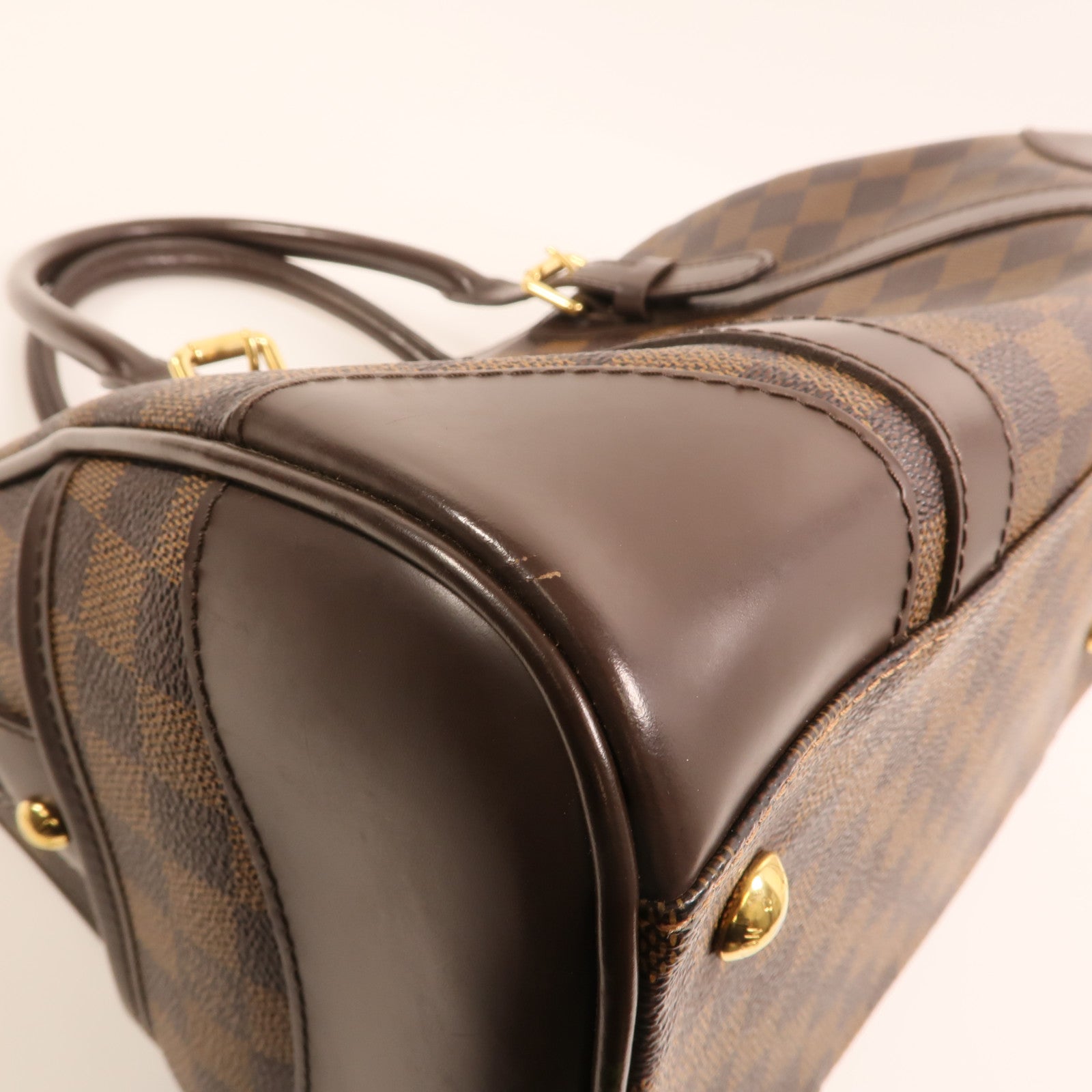 LOUIS VUITTON Damier Berkeley金扣手挽袋