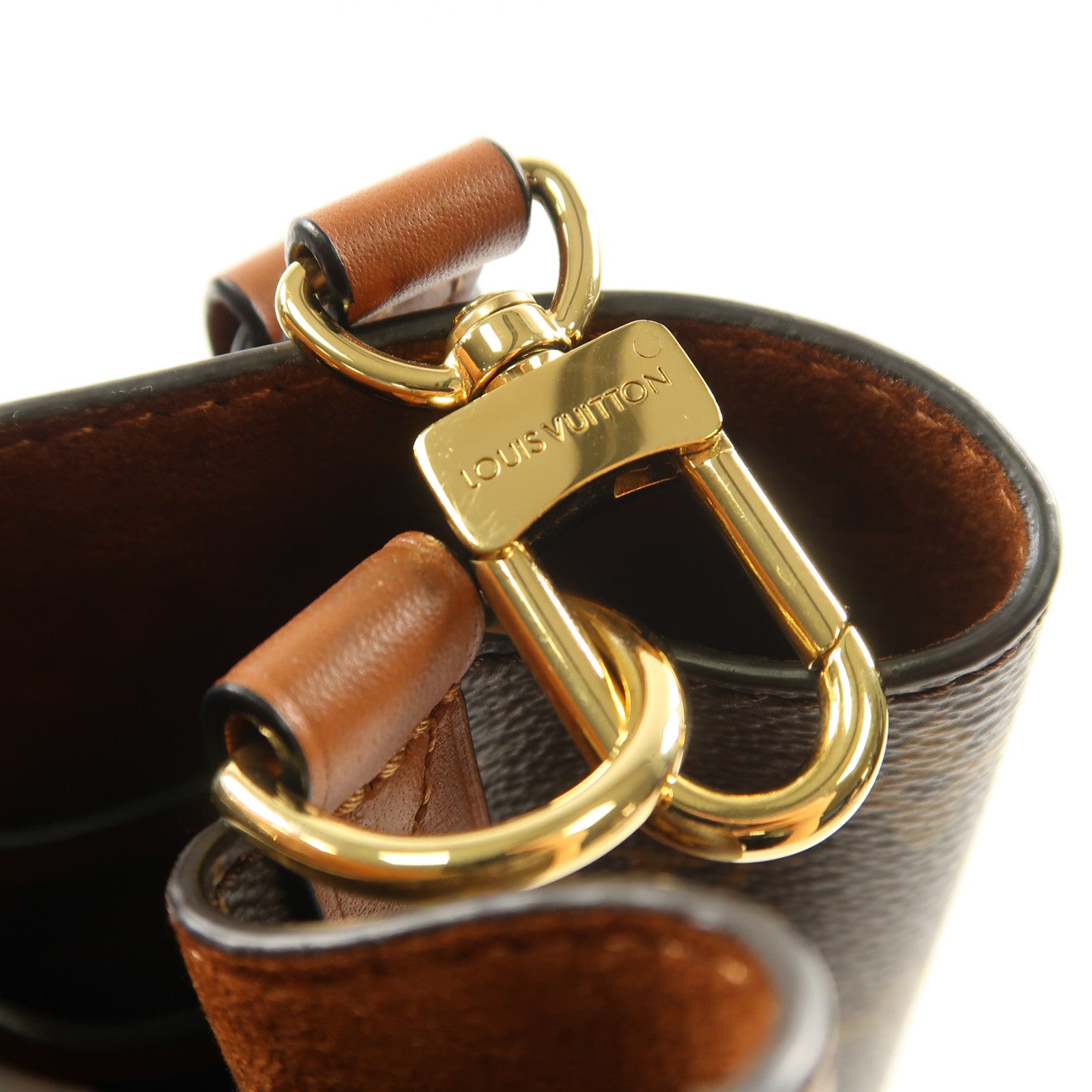 LOUIS VUITTON Monogram Neo Noe MM金扣肩背袋啡色