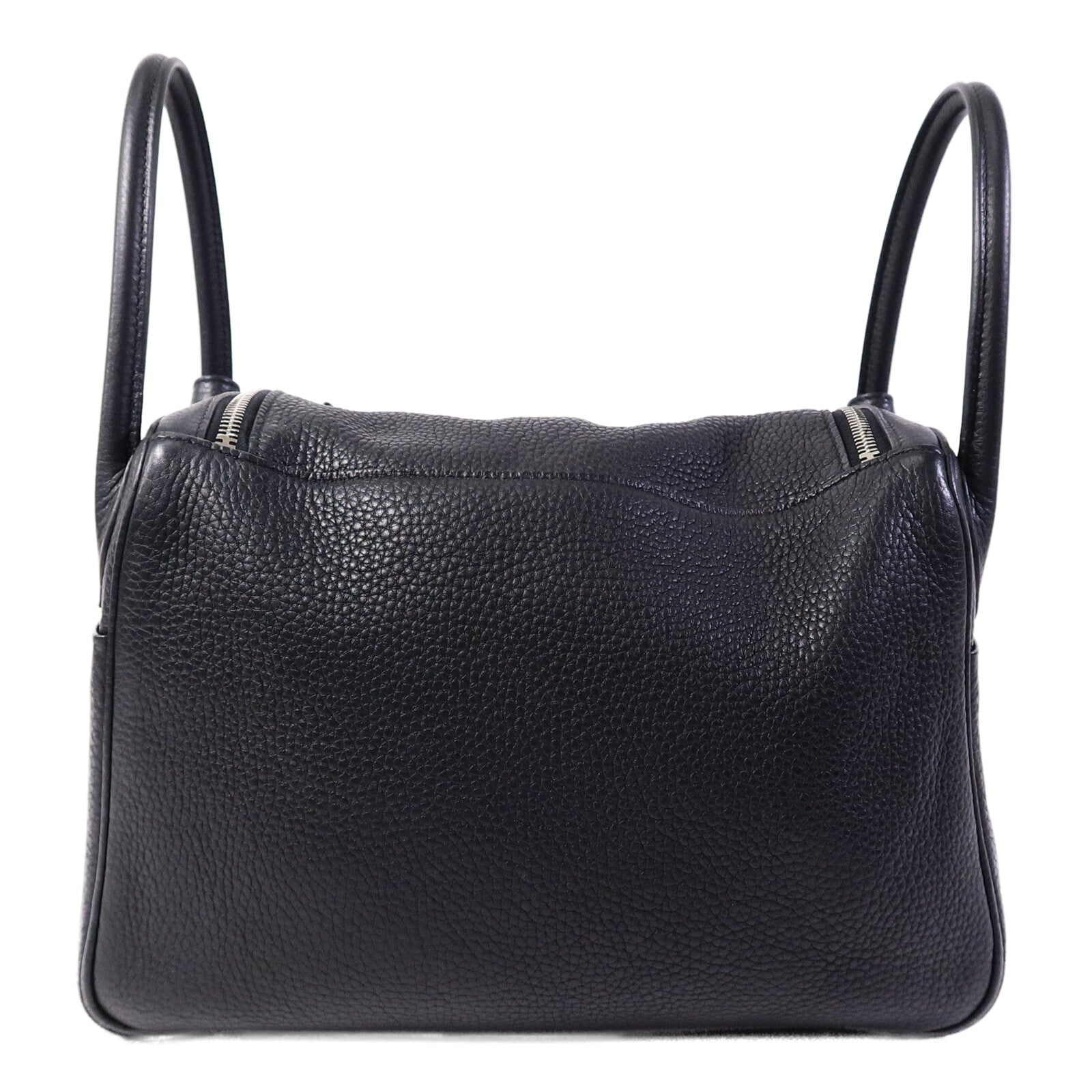 HERMES Clemence皮革Lindy 30手挽肩背兩用袋Noir