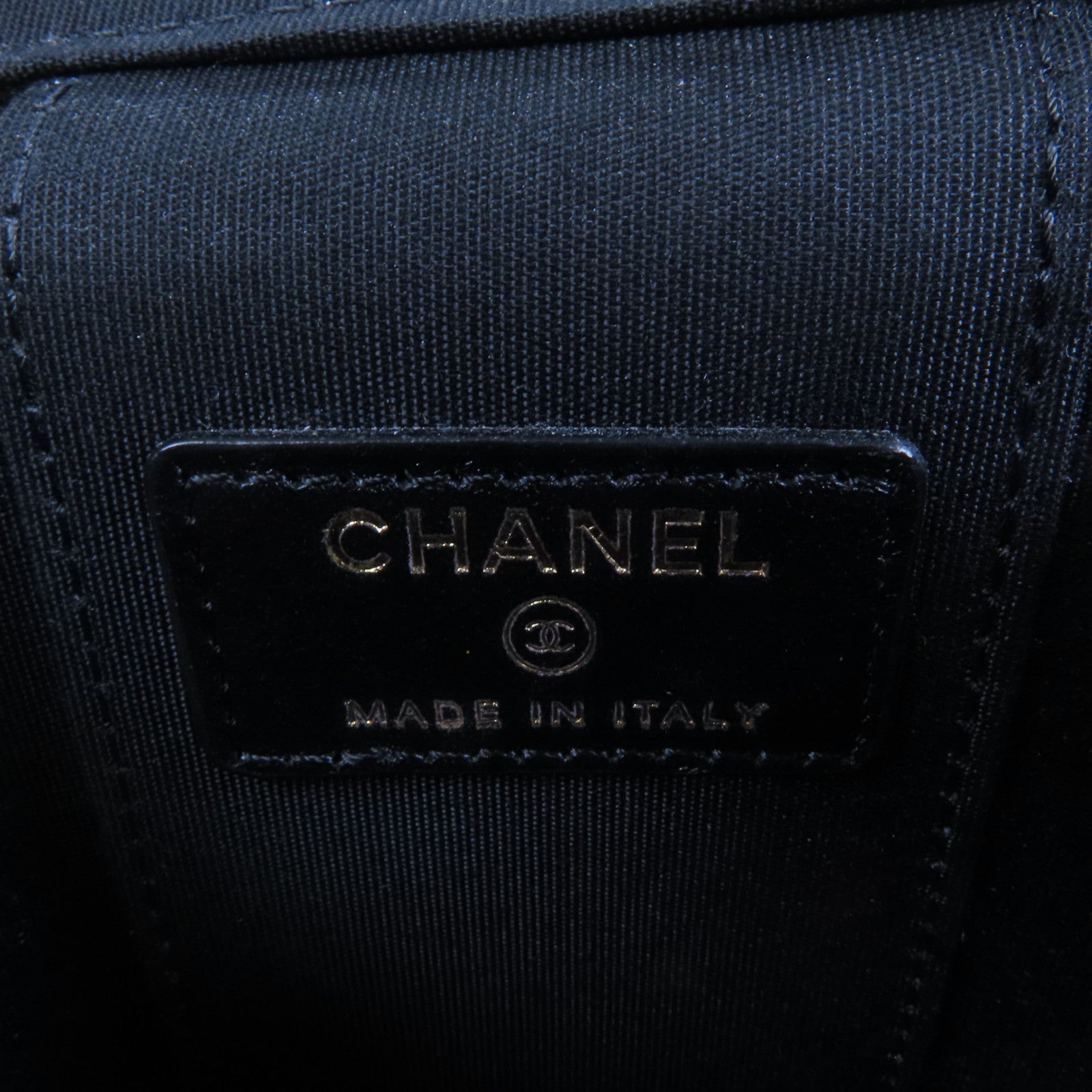 CHANEL 羊皮皮革Mini Vanity Case金扣鏈帶肩背袋